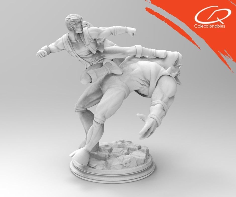 Double Dragon Diorama - Videogames Special 3D print model_1