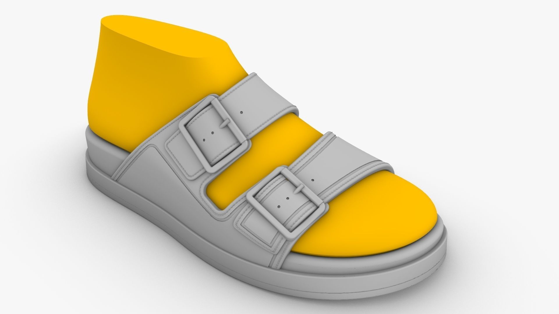 Male Shoe Last Good for Birkenstock style 3D print model_2