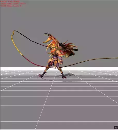 Kaja Inferno Taskmaster Skin Low-poly 3D model