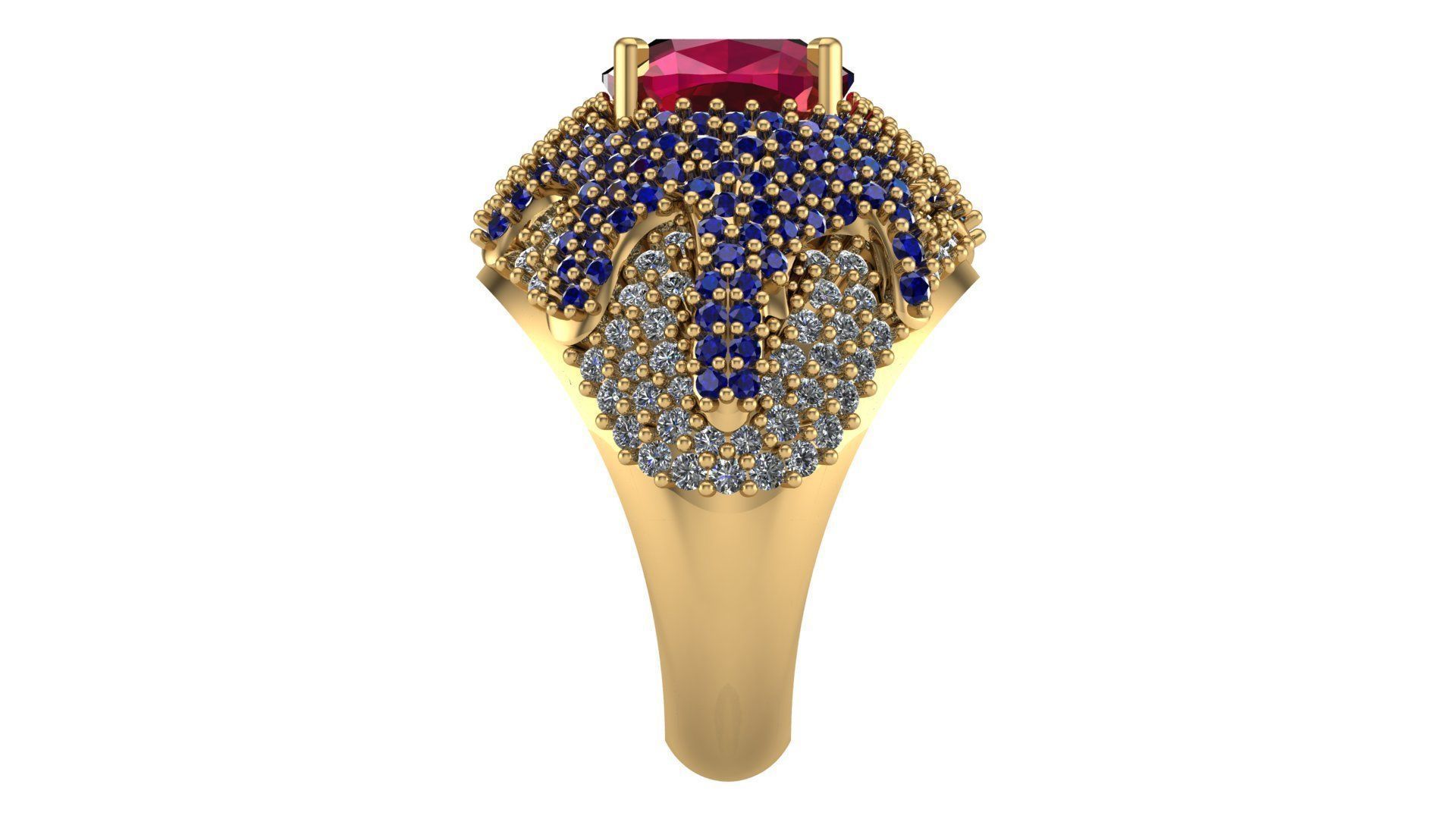 Special Ring A18 3D print model_3