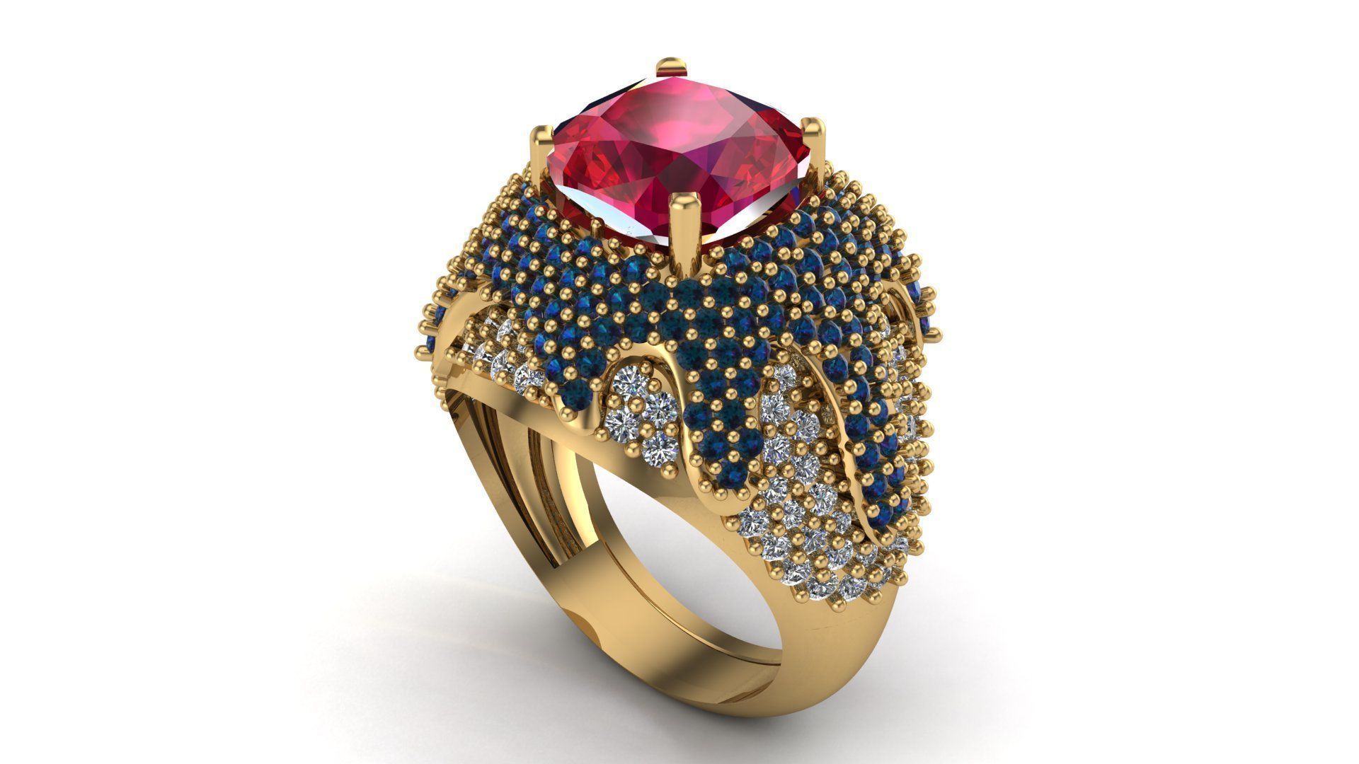 Special Ring A18 3D print model_5