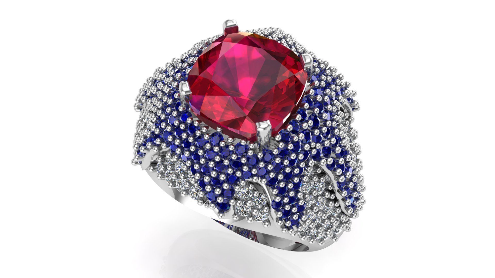 Special Ring A18 3D print model_9