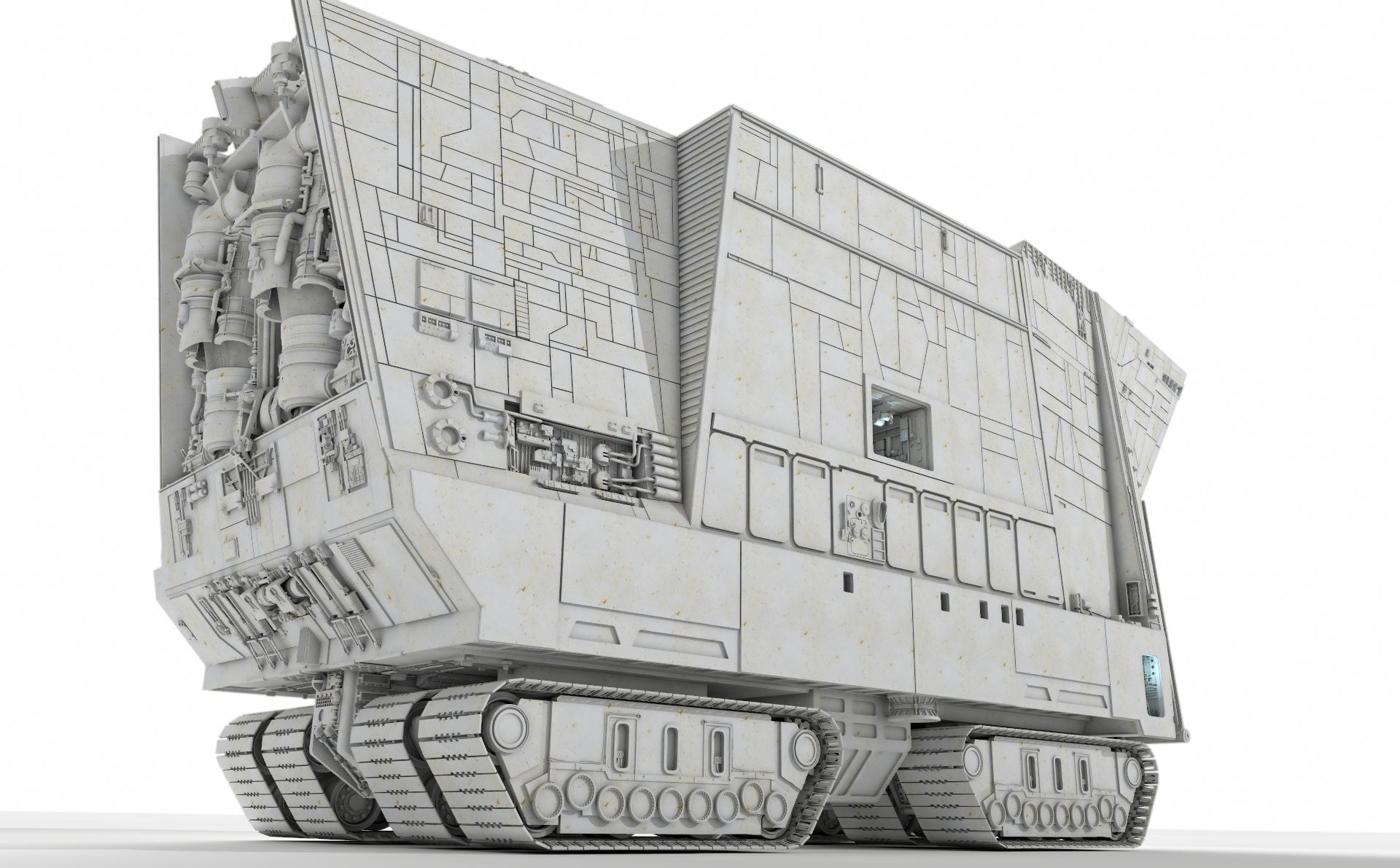 Star Wars A New Hope Sandcrawler 3D print model_1