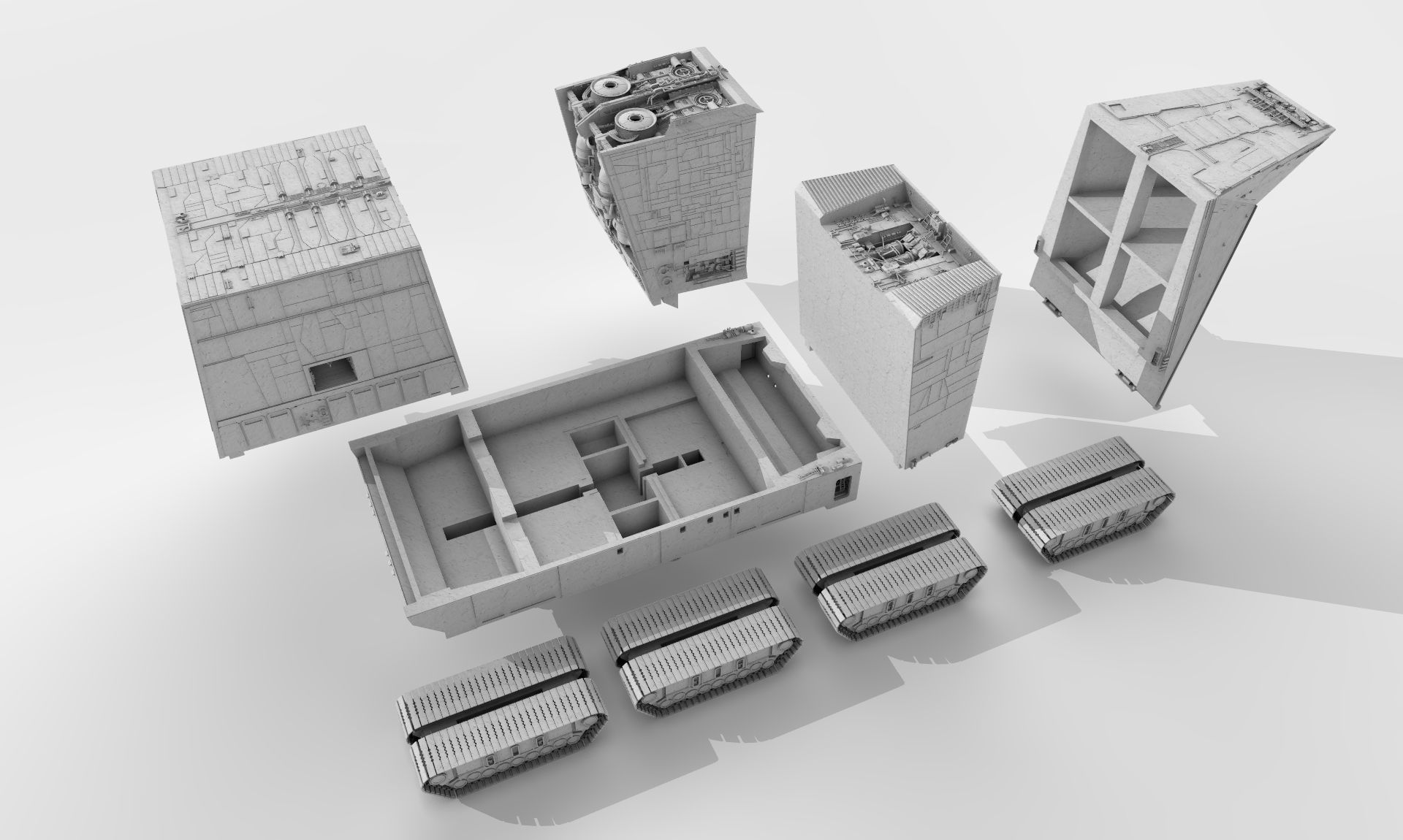 Star Wars A New Hope Sandcrawler 3D print model_9