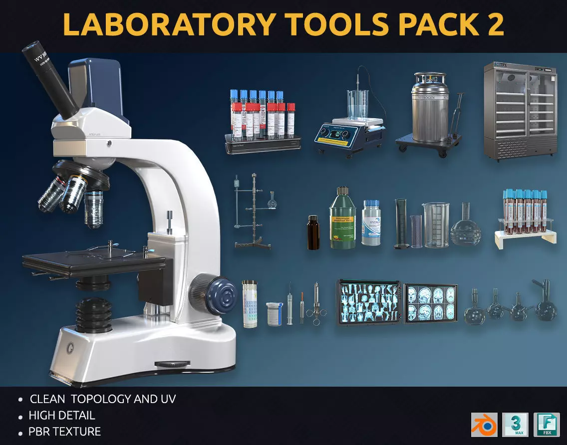 laboratory tools pack 2 3D model_0