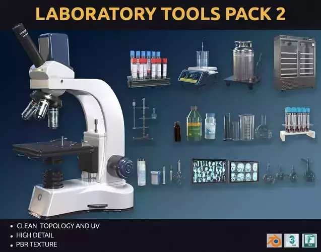 laboratory tools pack 2 3D model