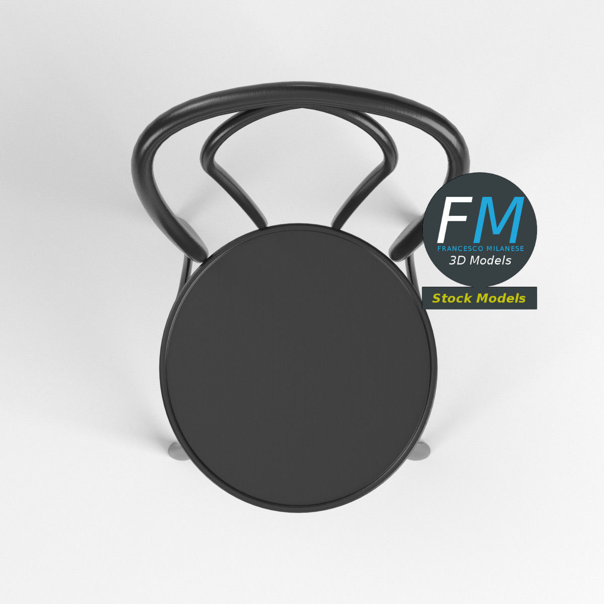 Dining chair 1 3D model_6