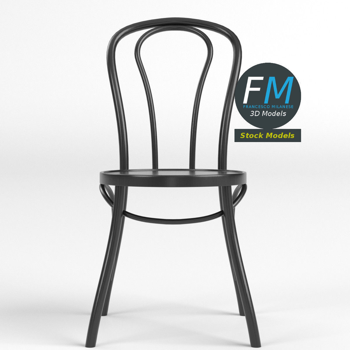 Dining chair 1 3D model_3