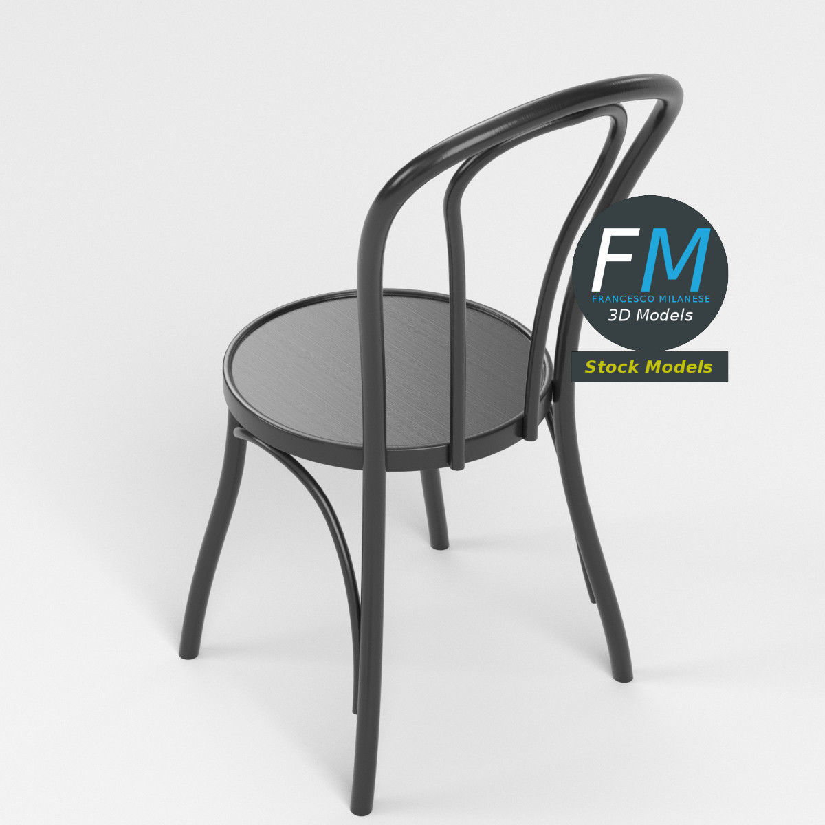 Dining chair 1 3D model_2