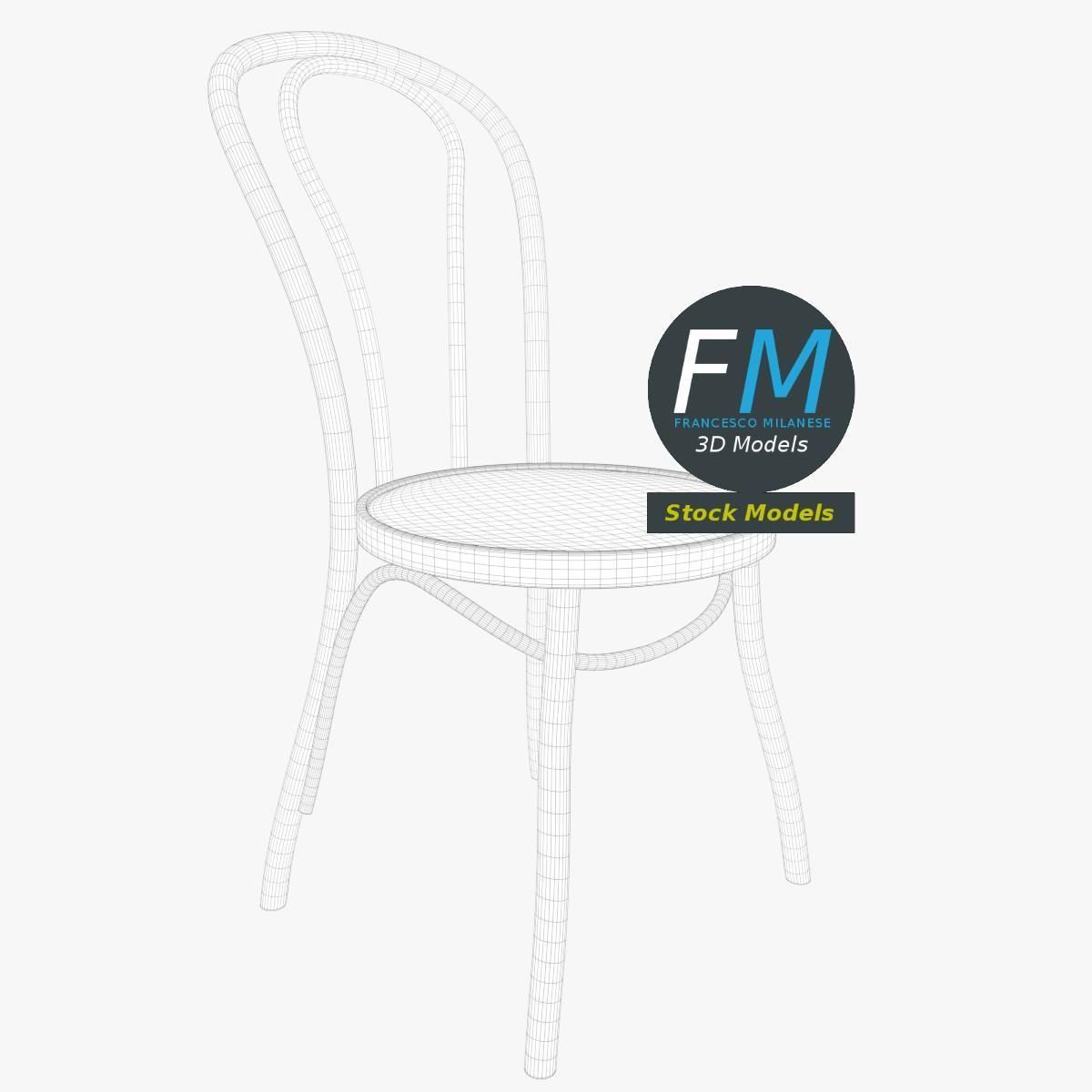 Dining chair 1 3D model_7