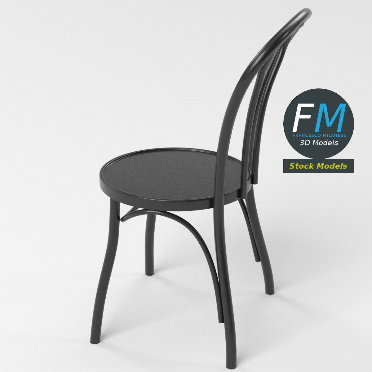 Dining chair 1 3D model_5