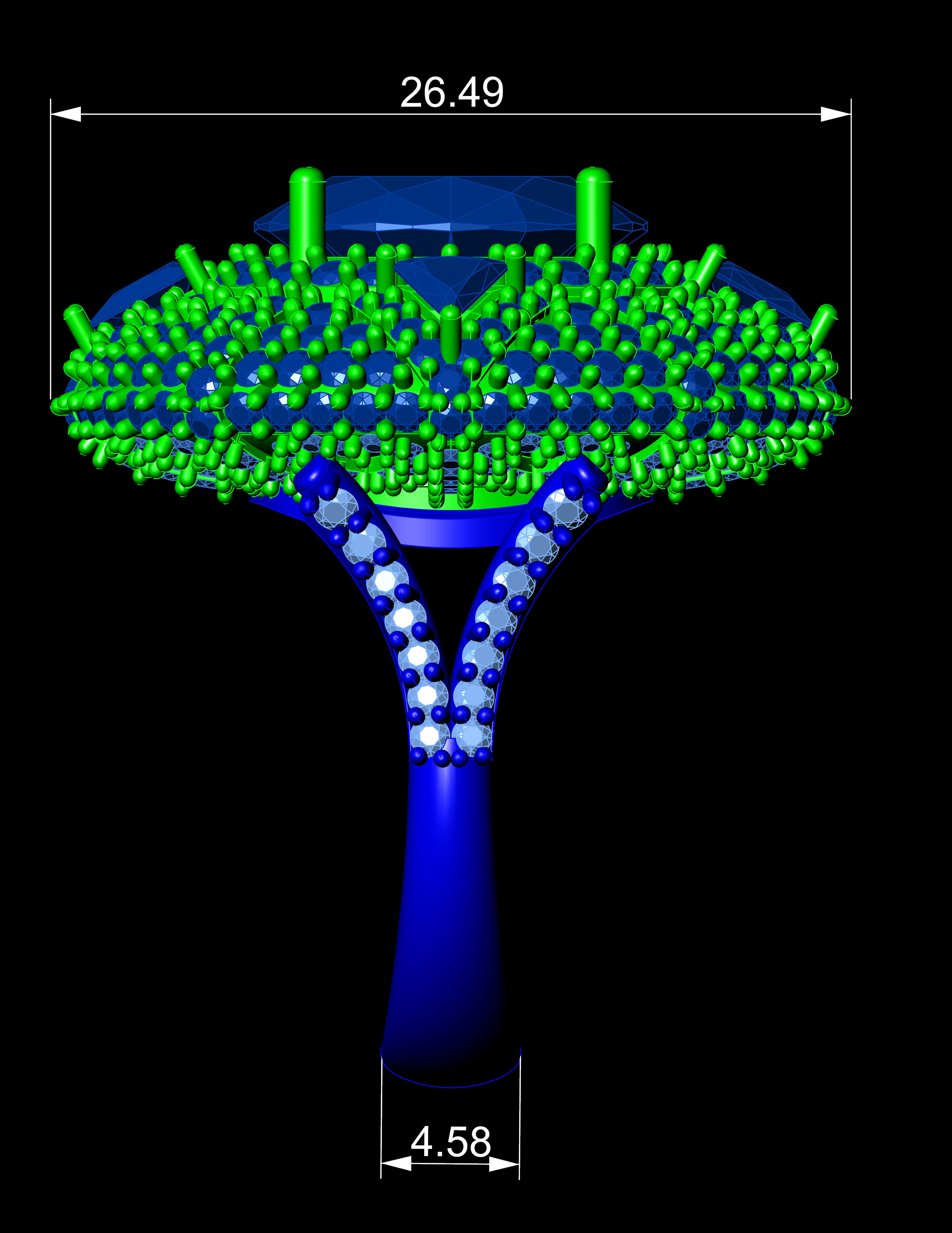 Special Ring A19 3D print model_10