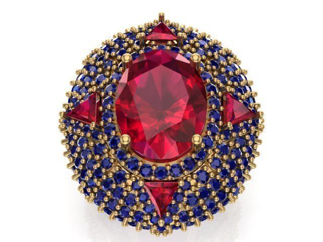 Special Ring A19 3D print model_2