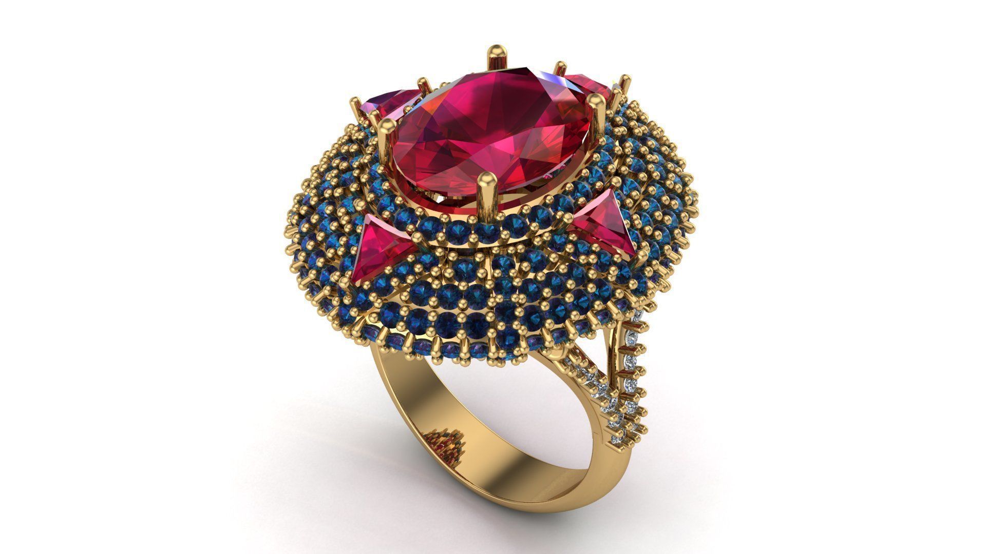 Special Ring A19 3D print model_5