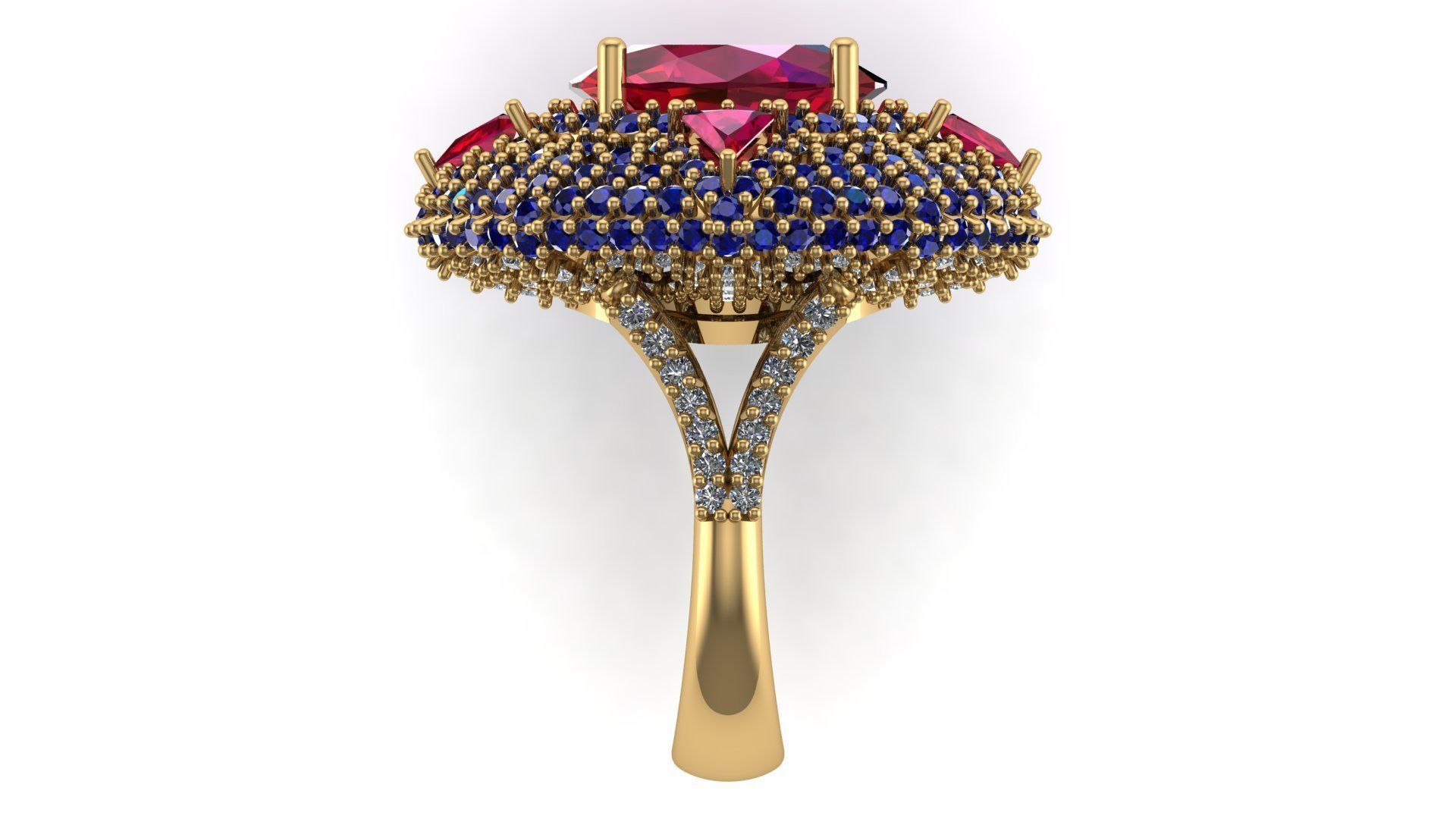 Special Ring A19 3D print model_3