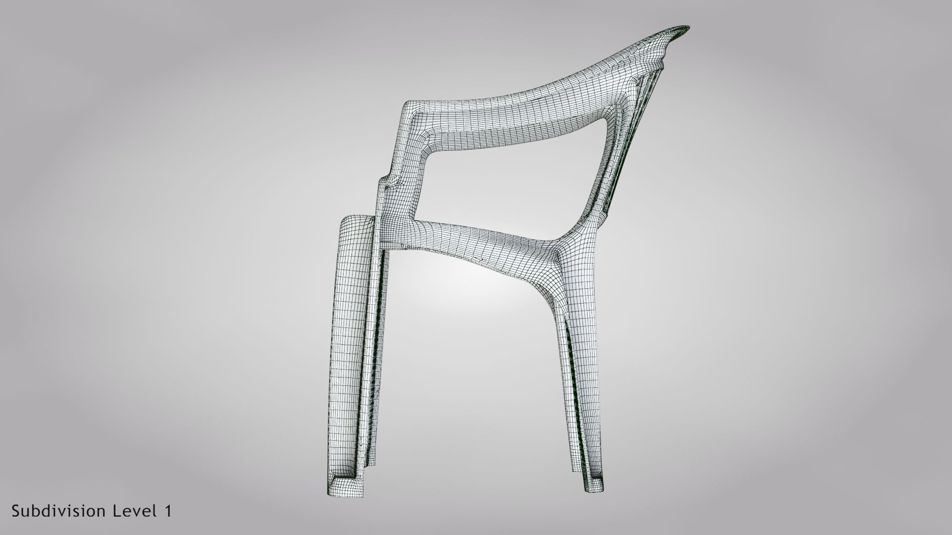 Plastic Chair  3D model_20