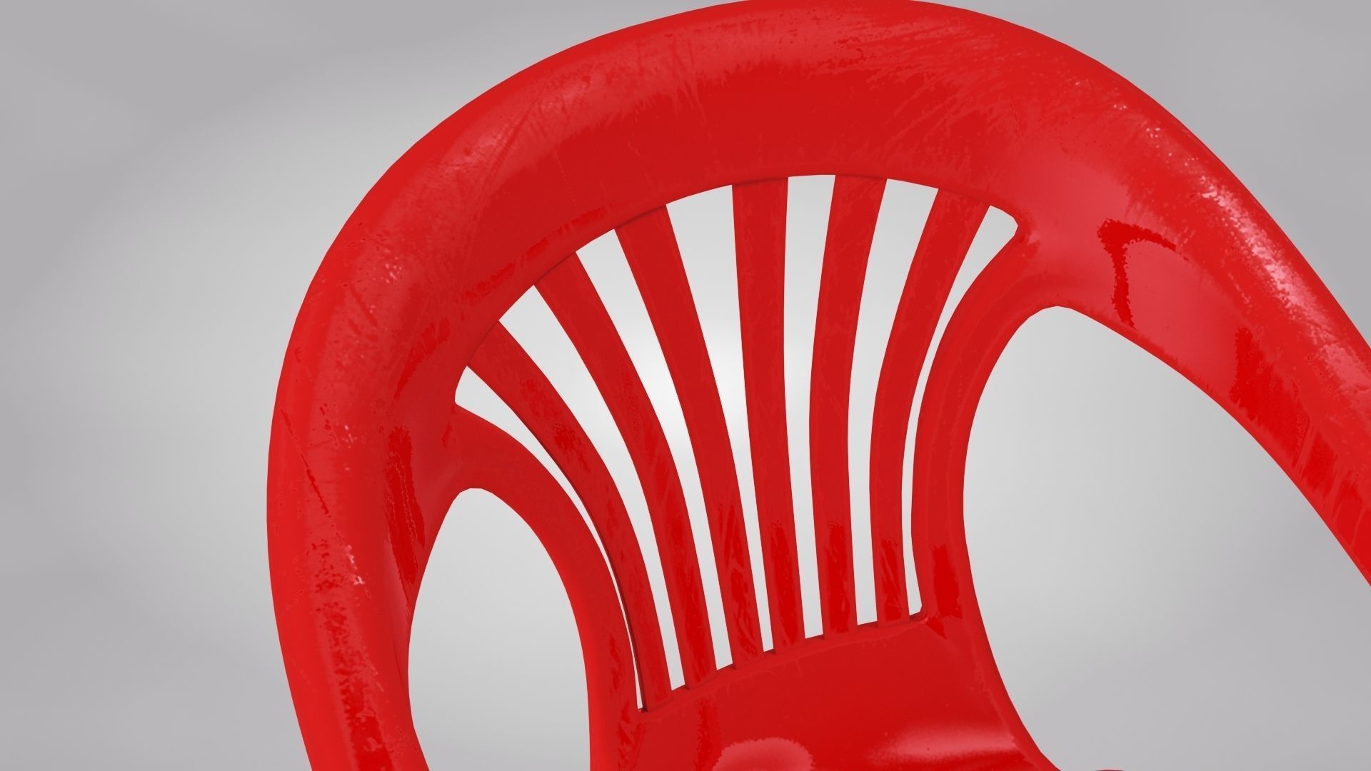 Plastic Chair  3D model_10