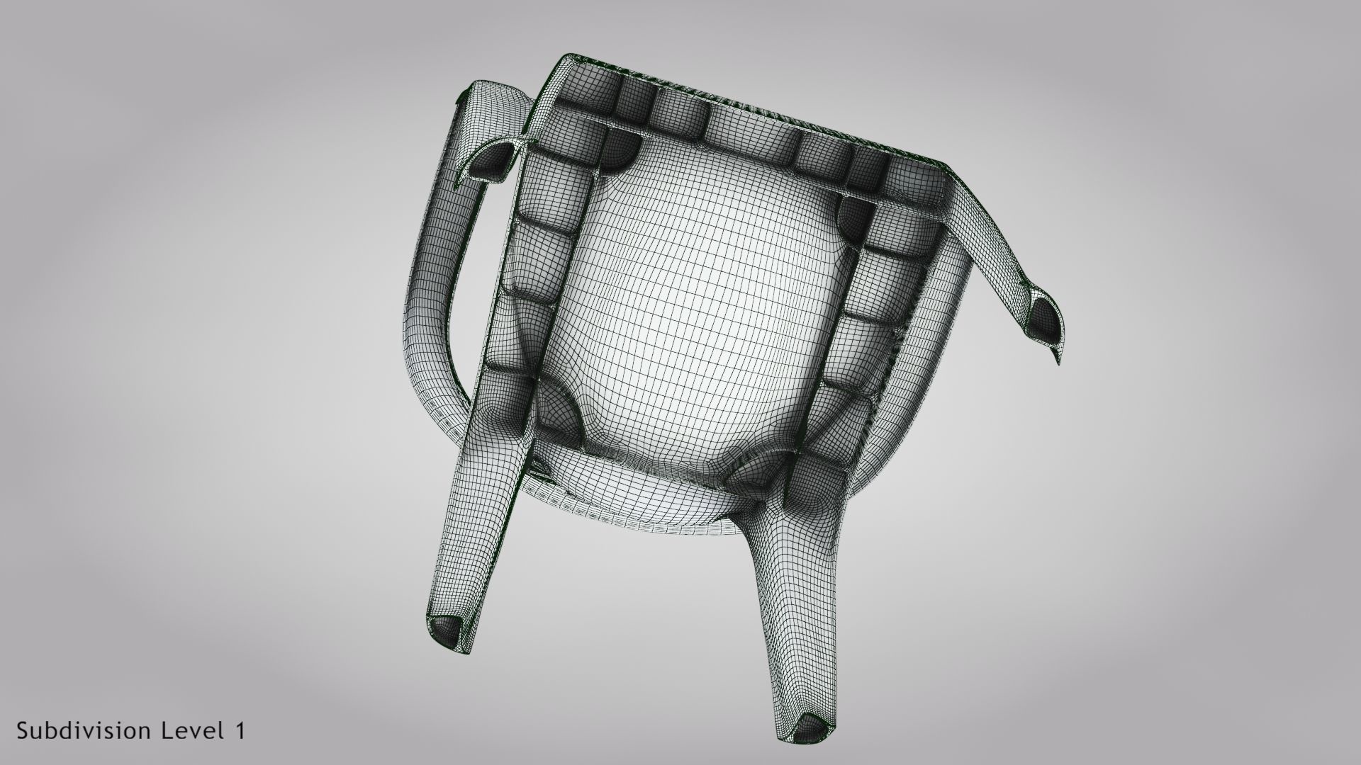 Plastic Chair  3D model_16