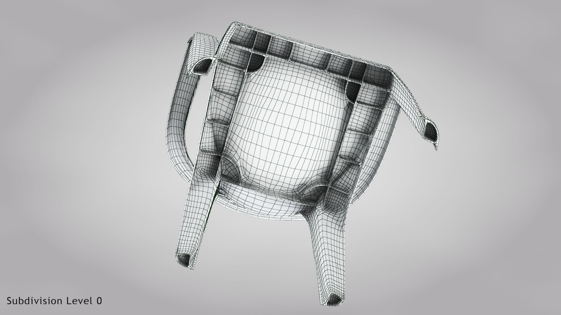 Plastic Chair  3D model_15