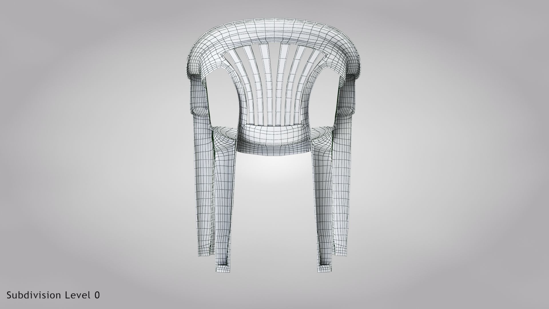 Plastic Chair  3D model_12