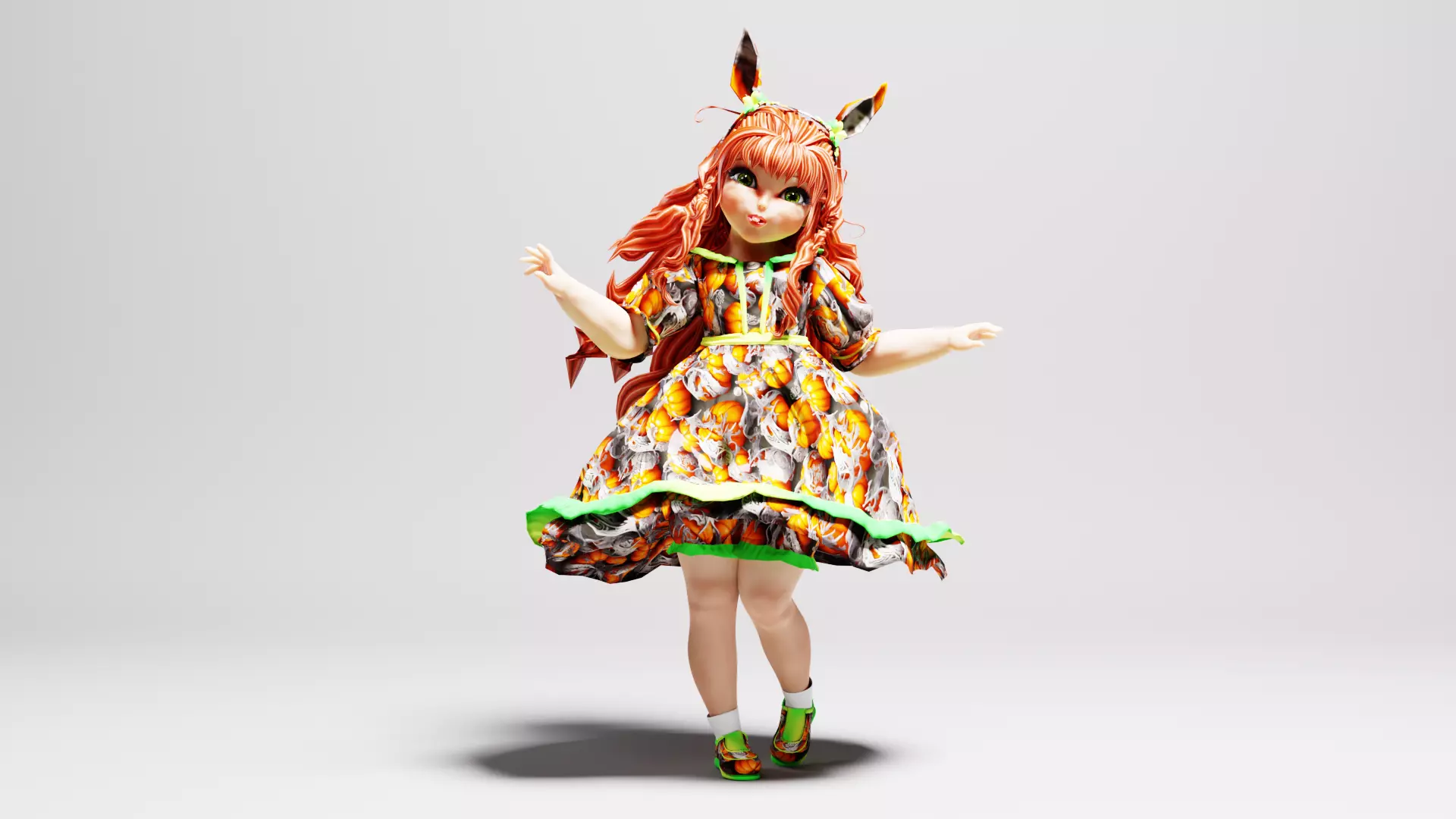 Cute Baby Girl 3D model_0