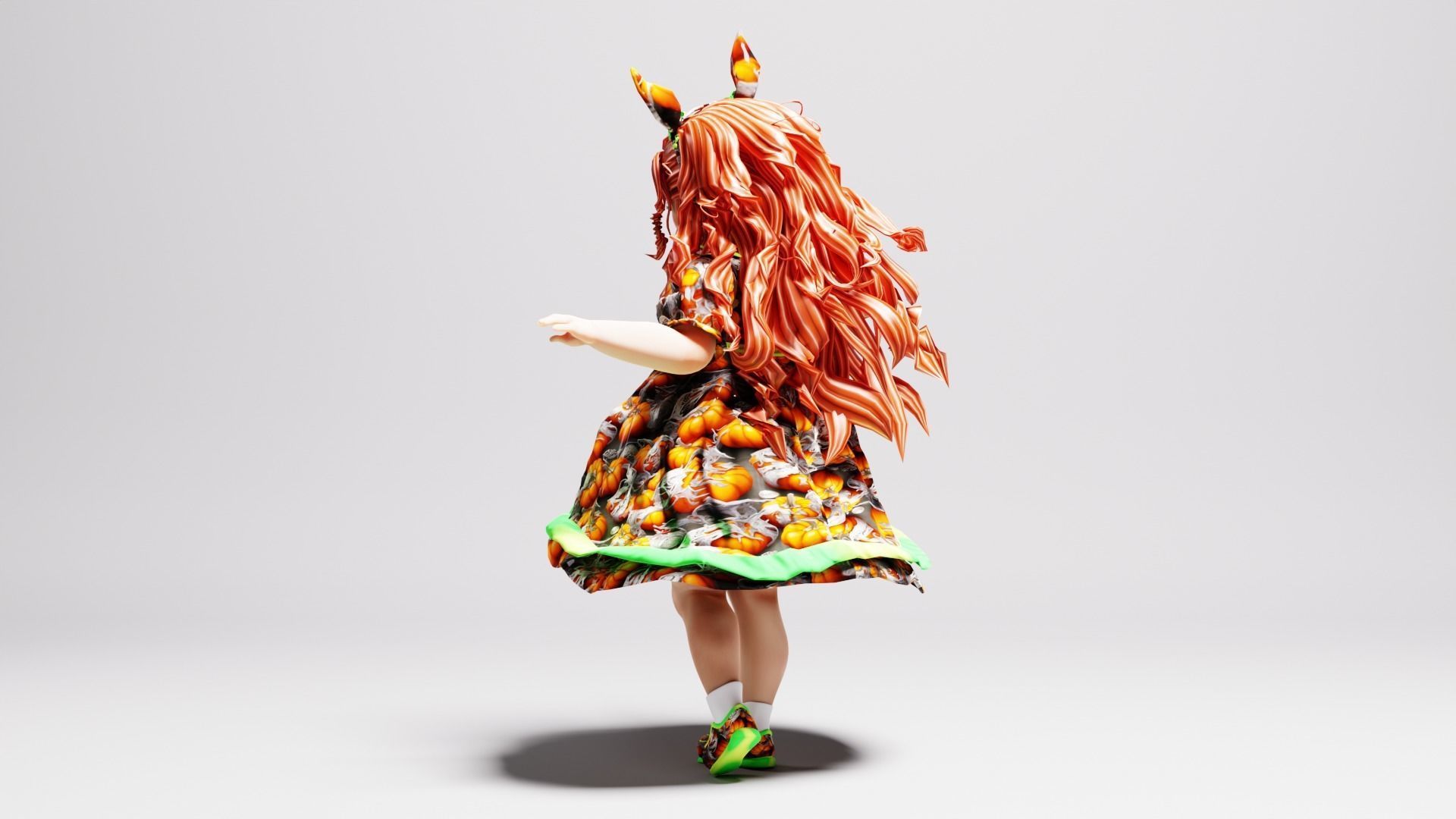 Cute Baby Girl 3D model_1