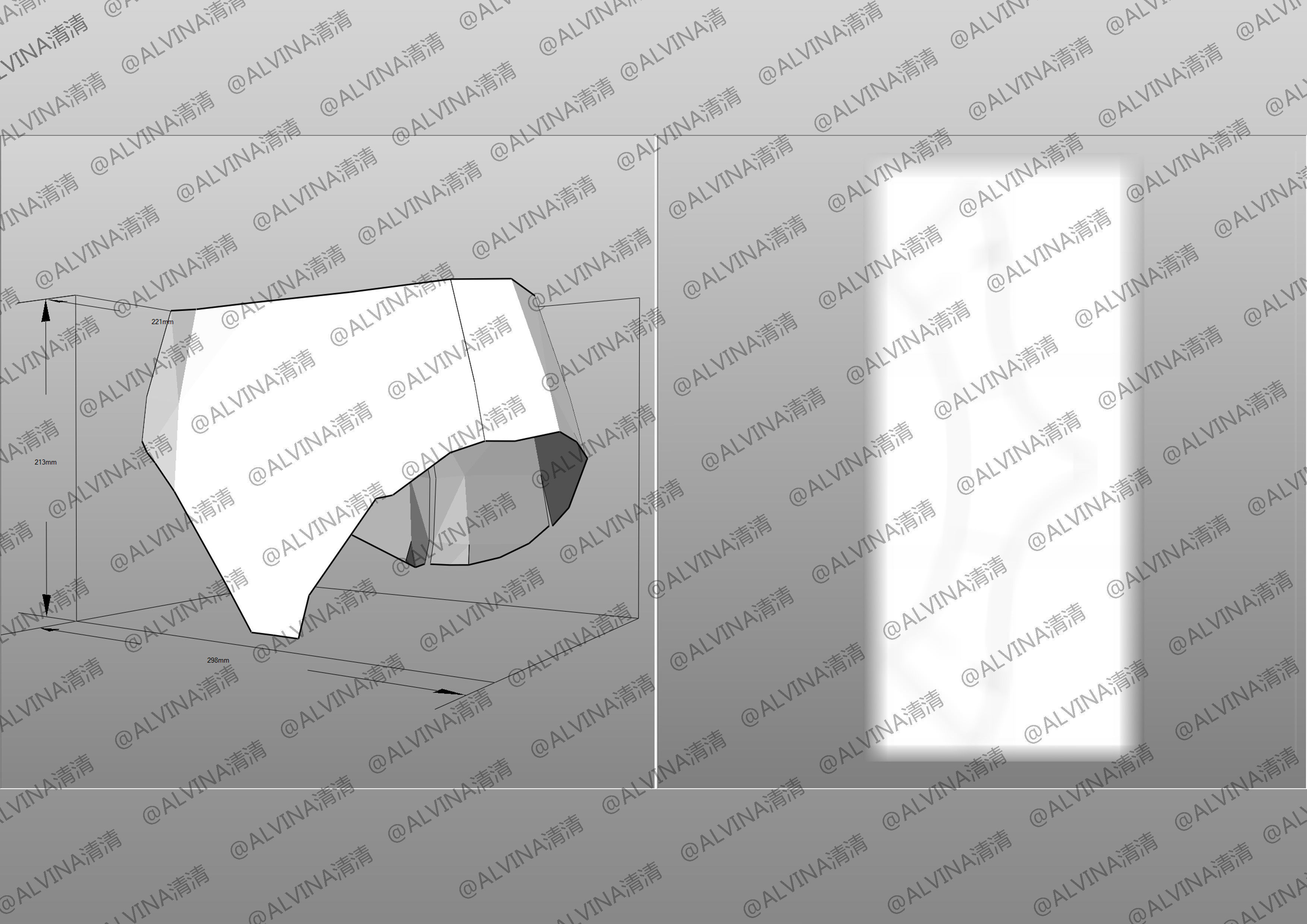 Kamen Rider Valkyrie Armor - DIY Cosplay Pepakura Foam Template Low-poly 3D model_23