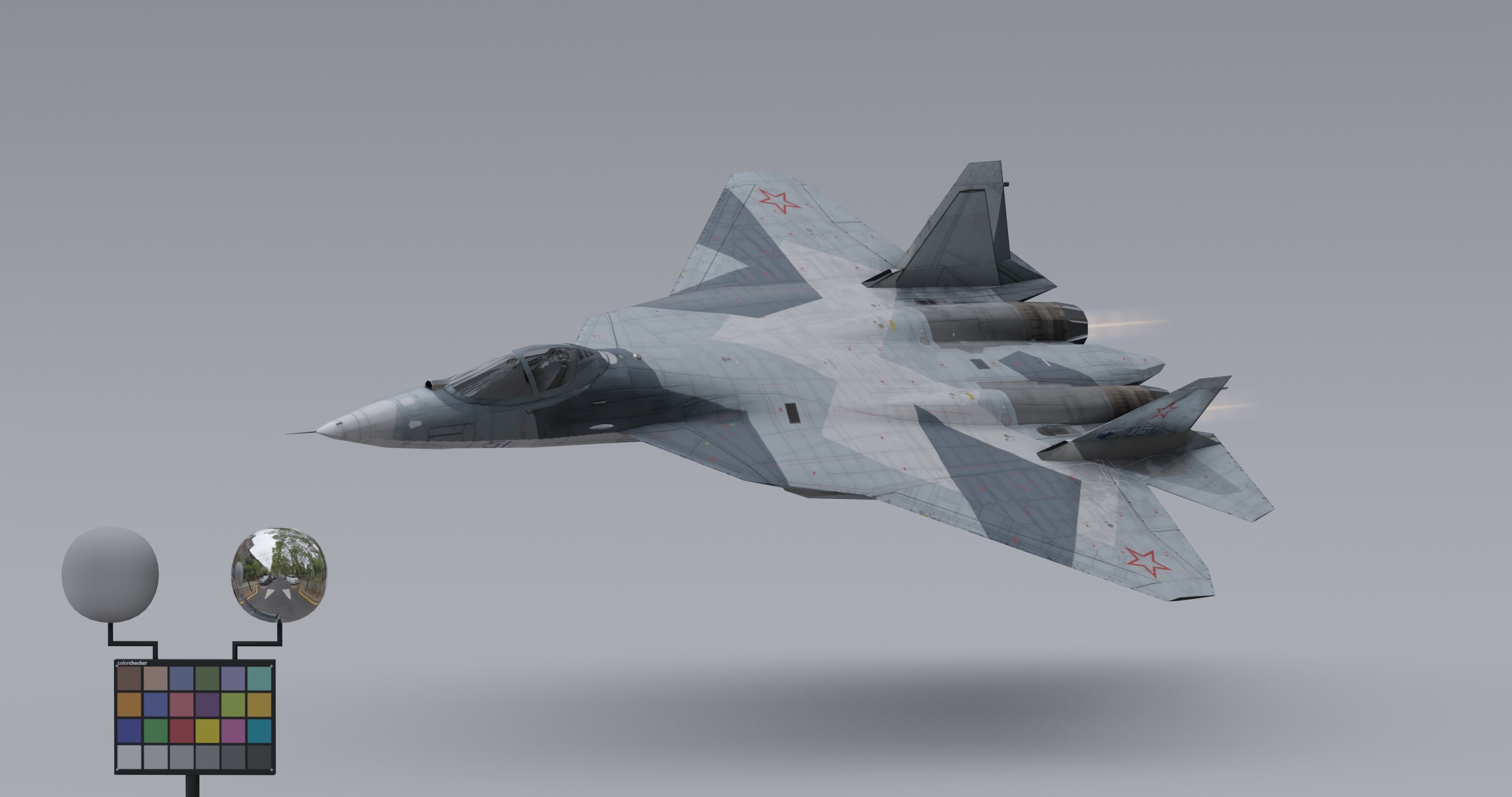 Pack Sukhoi Russian Aircraft - 9 Aircrafts Low-poly 3D model_15