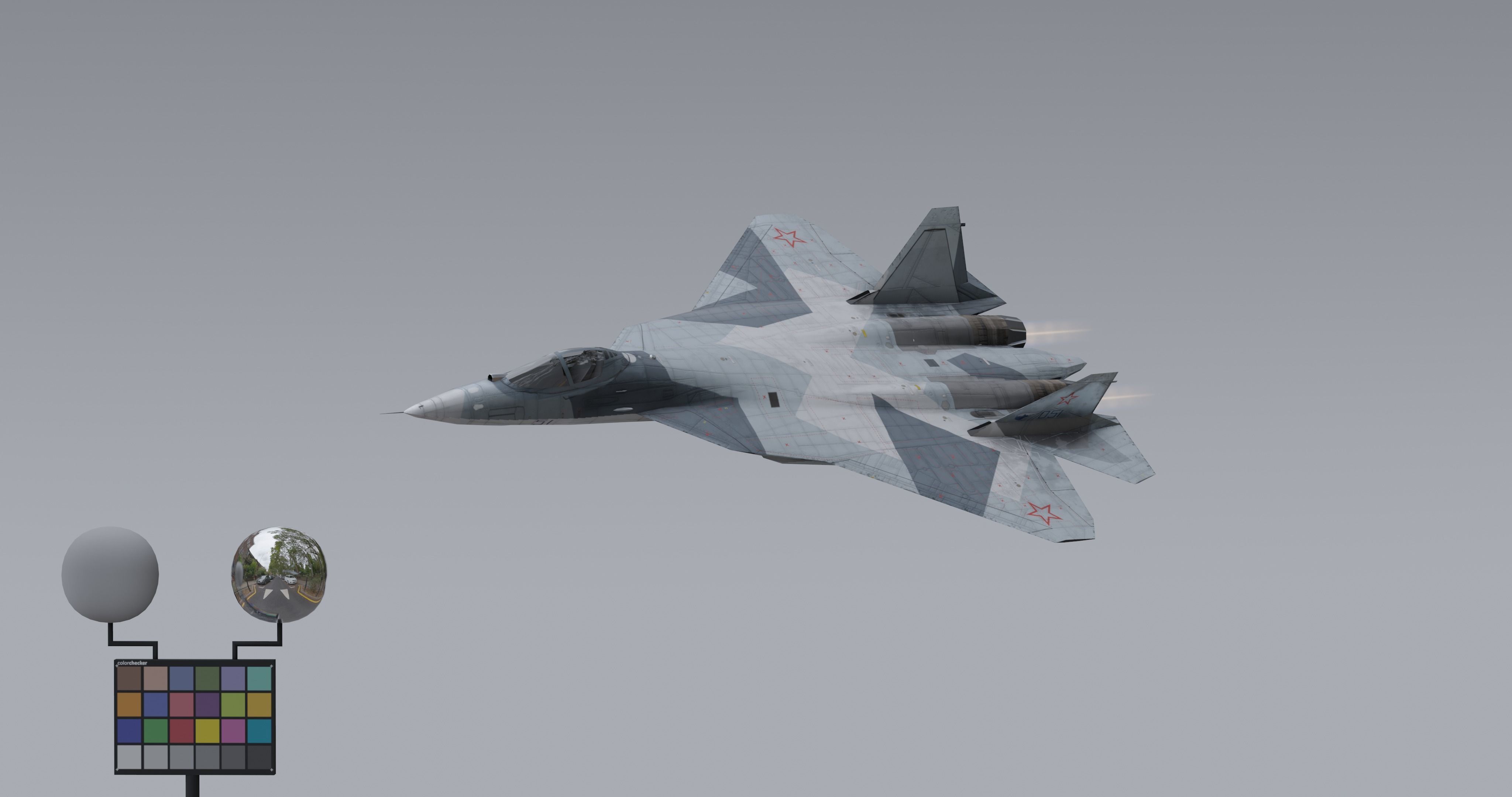 Pack Sukhoi Russian Aircraft - 9 Aircrafts Low-poly 3D model_14