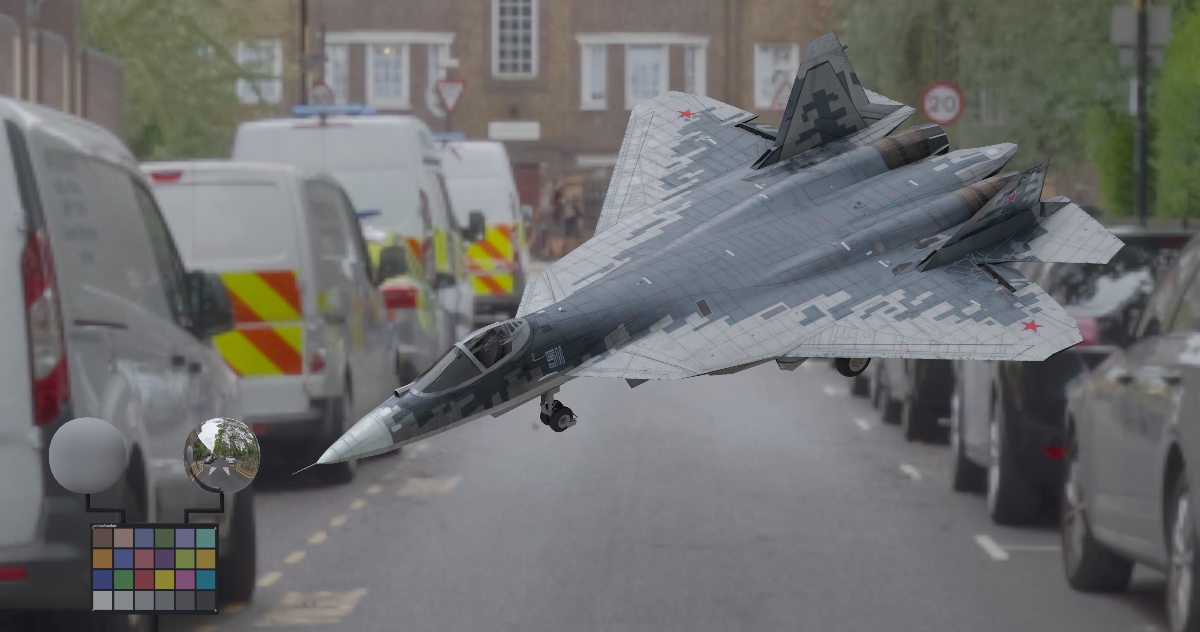 Pack Sukhoi Russian Aircraft - 9 Aircrafts Low-poly 3D model_13