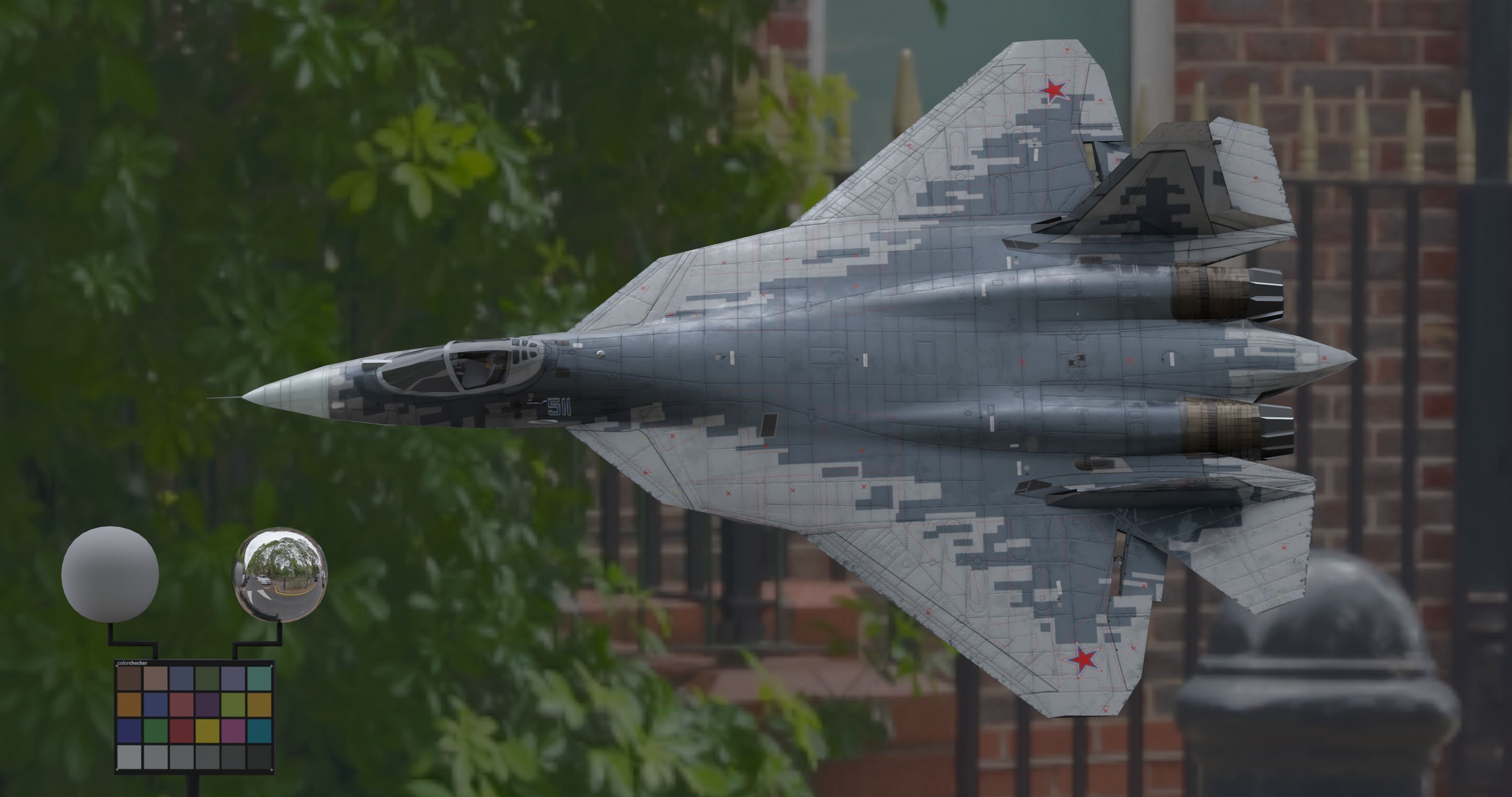 Pack Sukhoi Russian Aircraft - 9 Aircrafts Low-poly 3D model_3