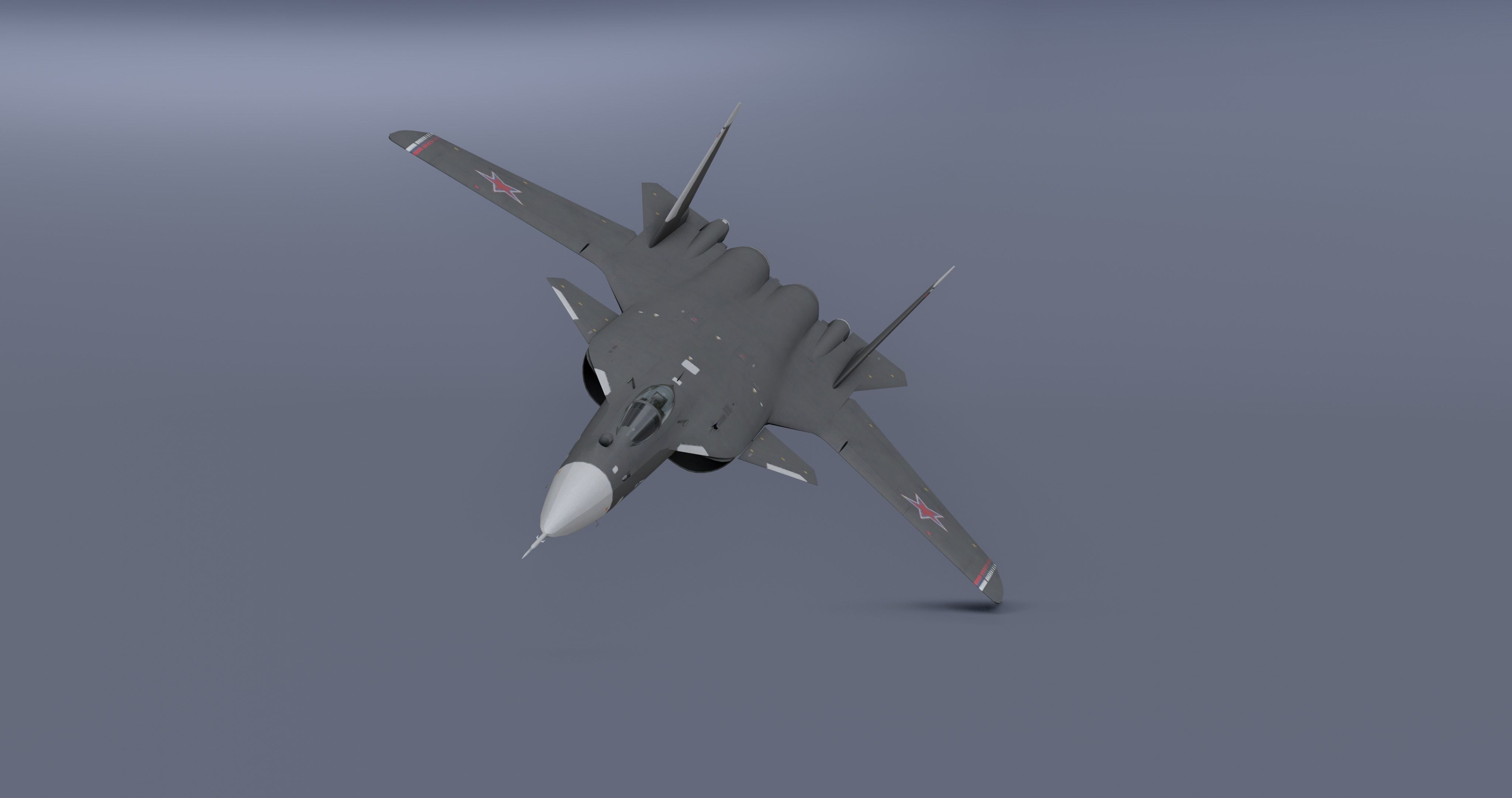 Pack Sukhoi Russian Aircraft - 9 Aircrafts Low-poly 3D model_52