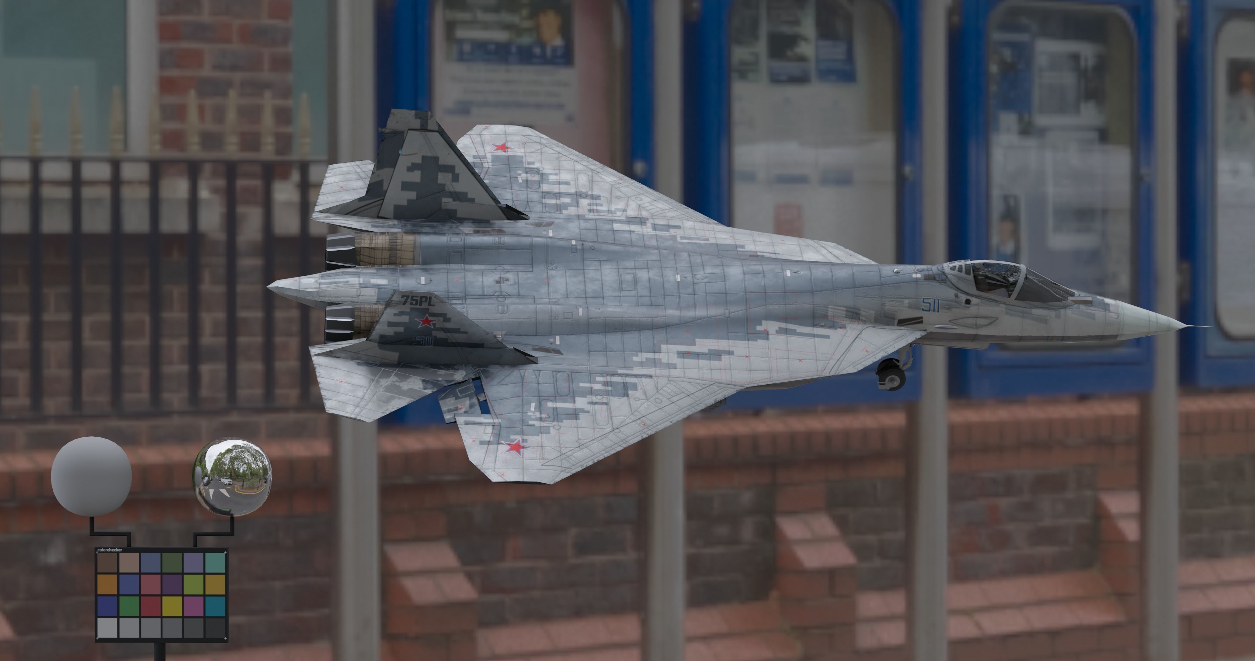 Pack Sukhoi Russian Aircraft - 9 Aircrafts Low-poly 3D model_12