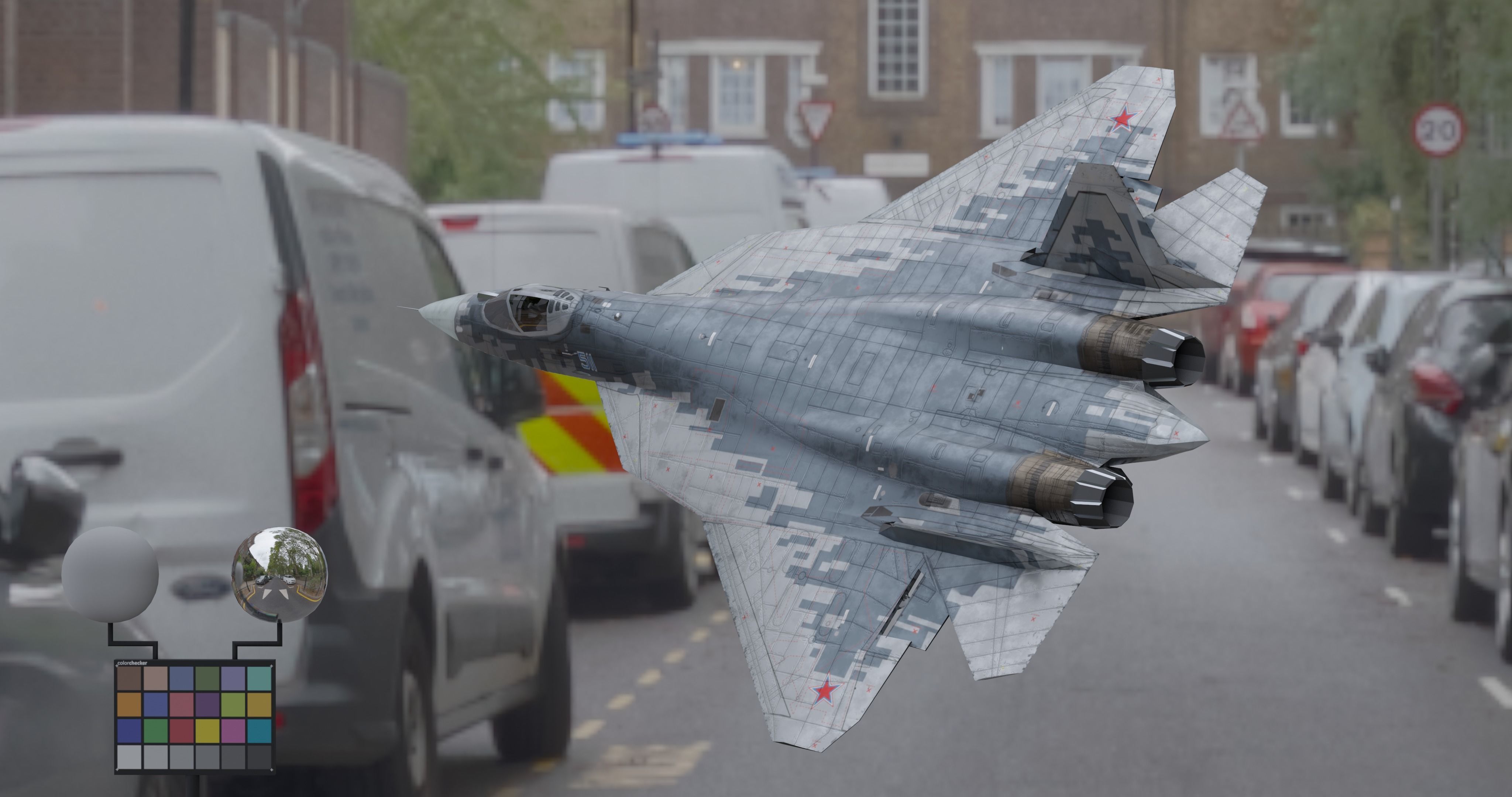 Pack Sukhoi Russian Aircraft - 9 Aircrafts Low-poly 3D model_9