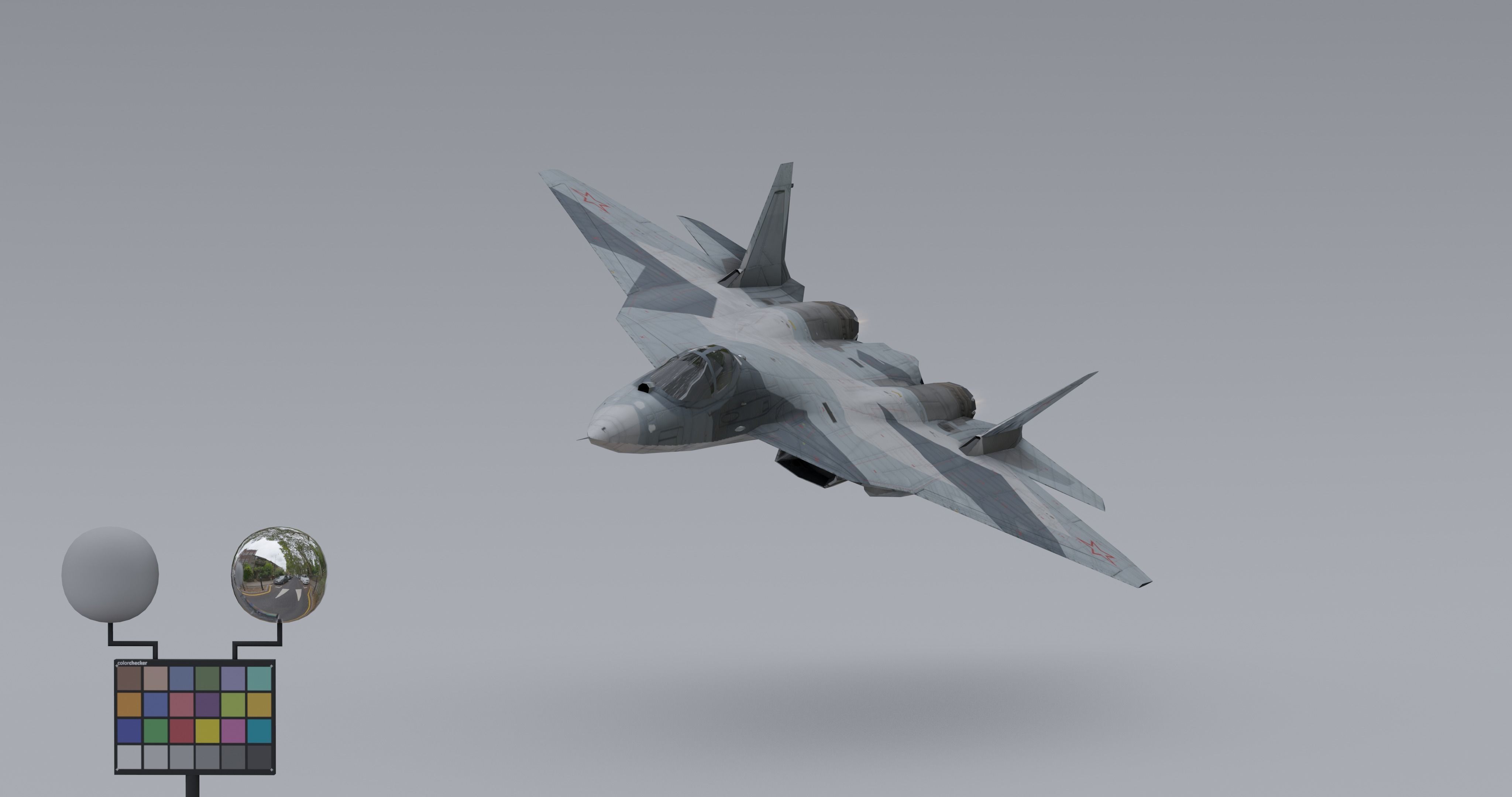 Pack Sukhoi Russian Aircraft - 9 Aircrafts Low-poly 3D model_17