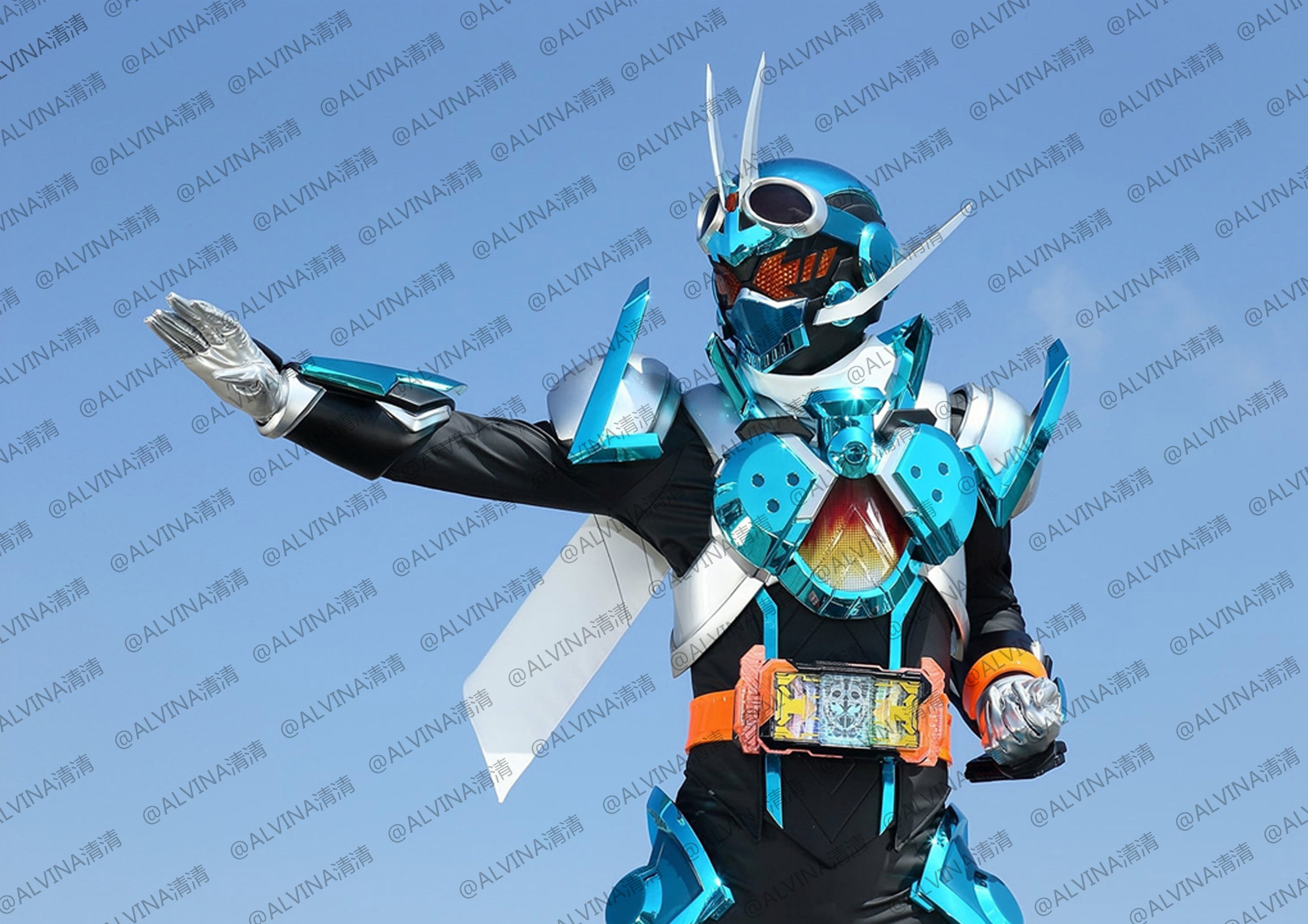 Kamen Rider Gotchard Armor - DIY Cosplay Pepakura Foam Template Low-poly 3D model_5