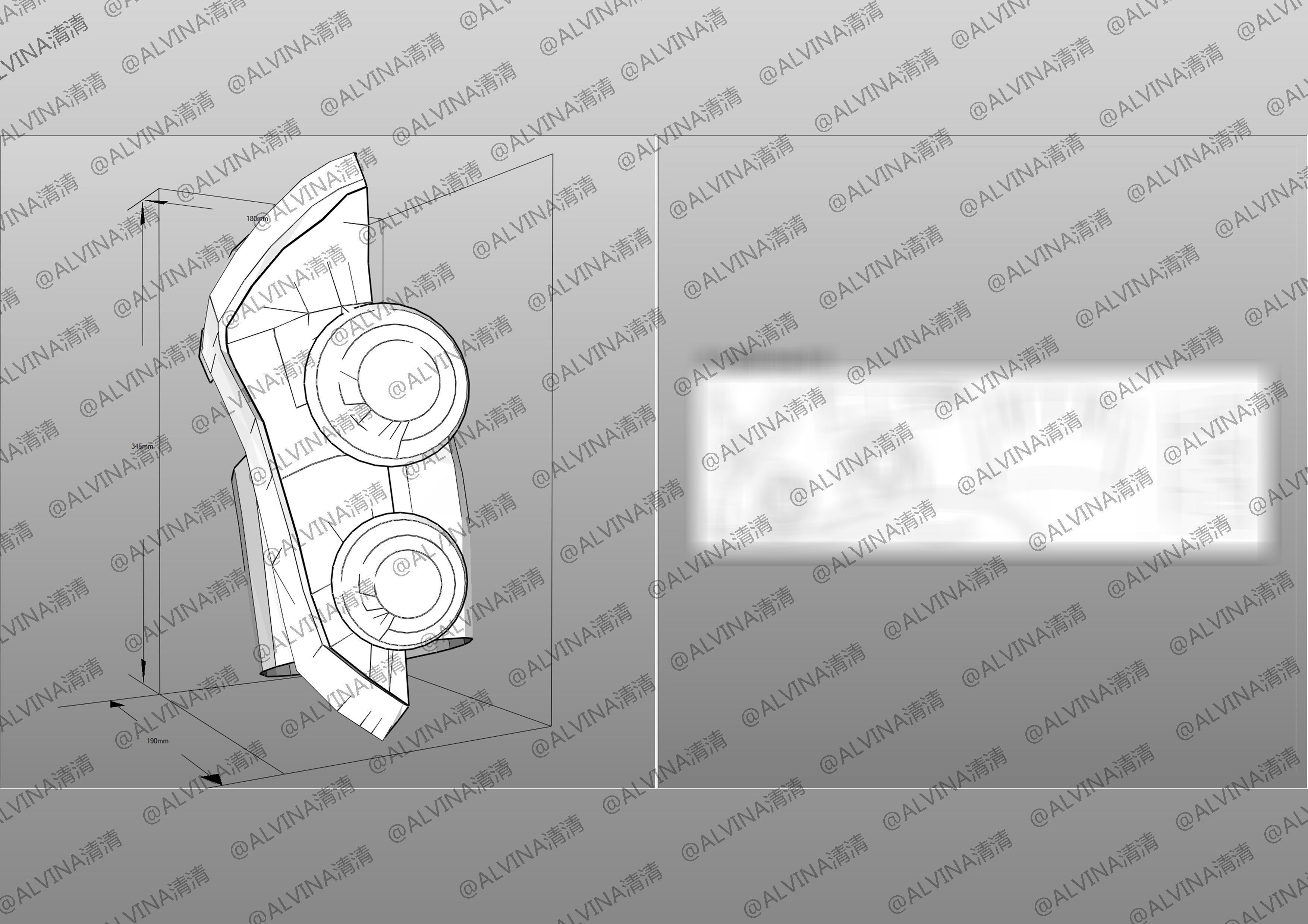 Kamen Rider Gotchard Armor - DIY Cosplay Pepakura Foam Template Low-poly 3D model_33