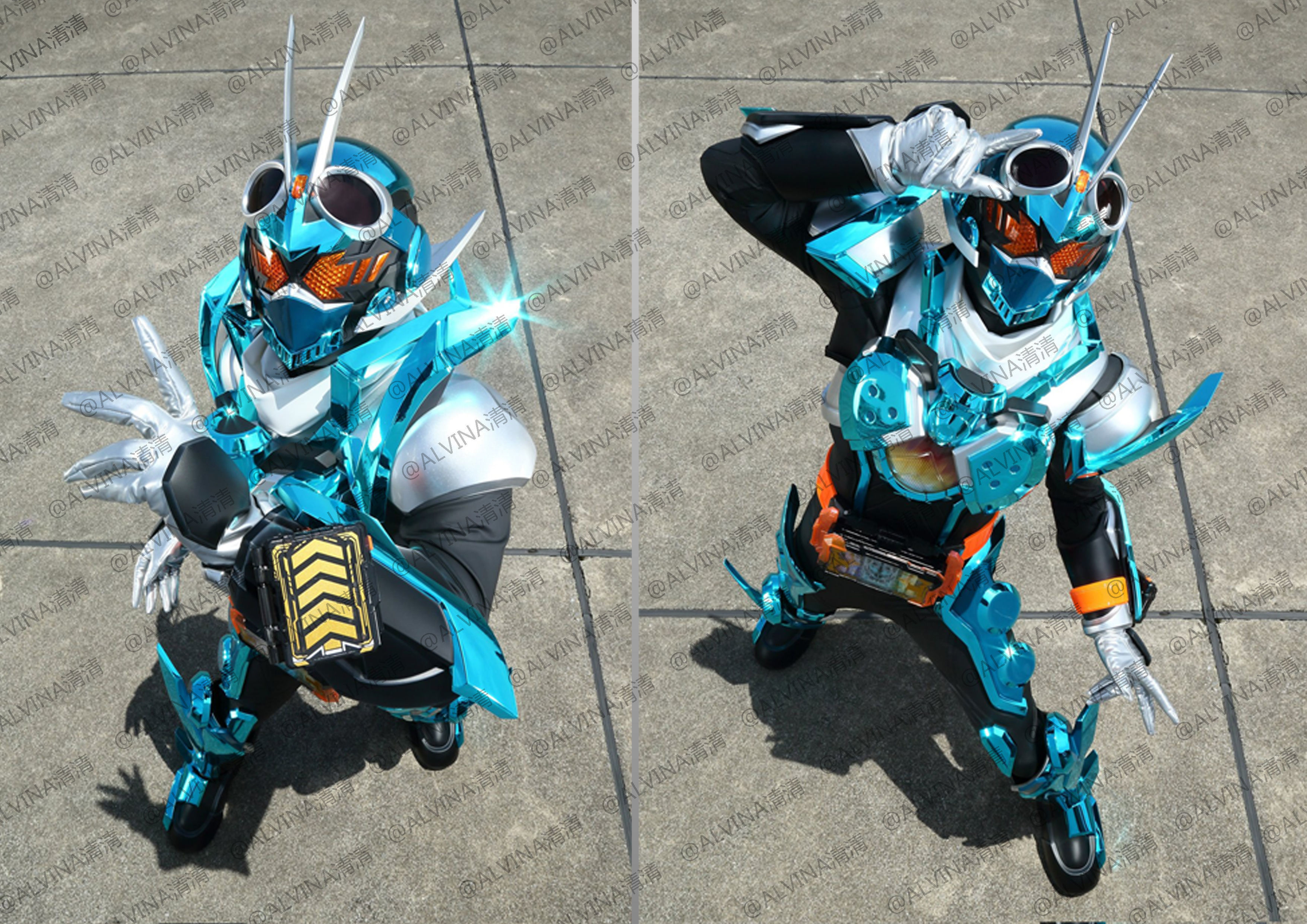 Kamen Rider Gotchard Armor - DIY Cosplay Pepakura Foam Template Low-poly 3D model_7