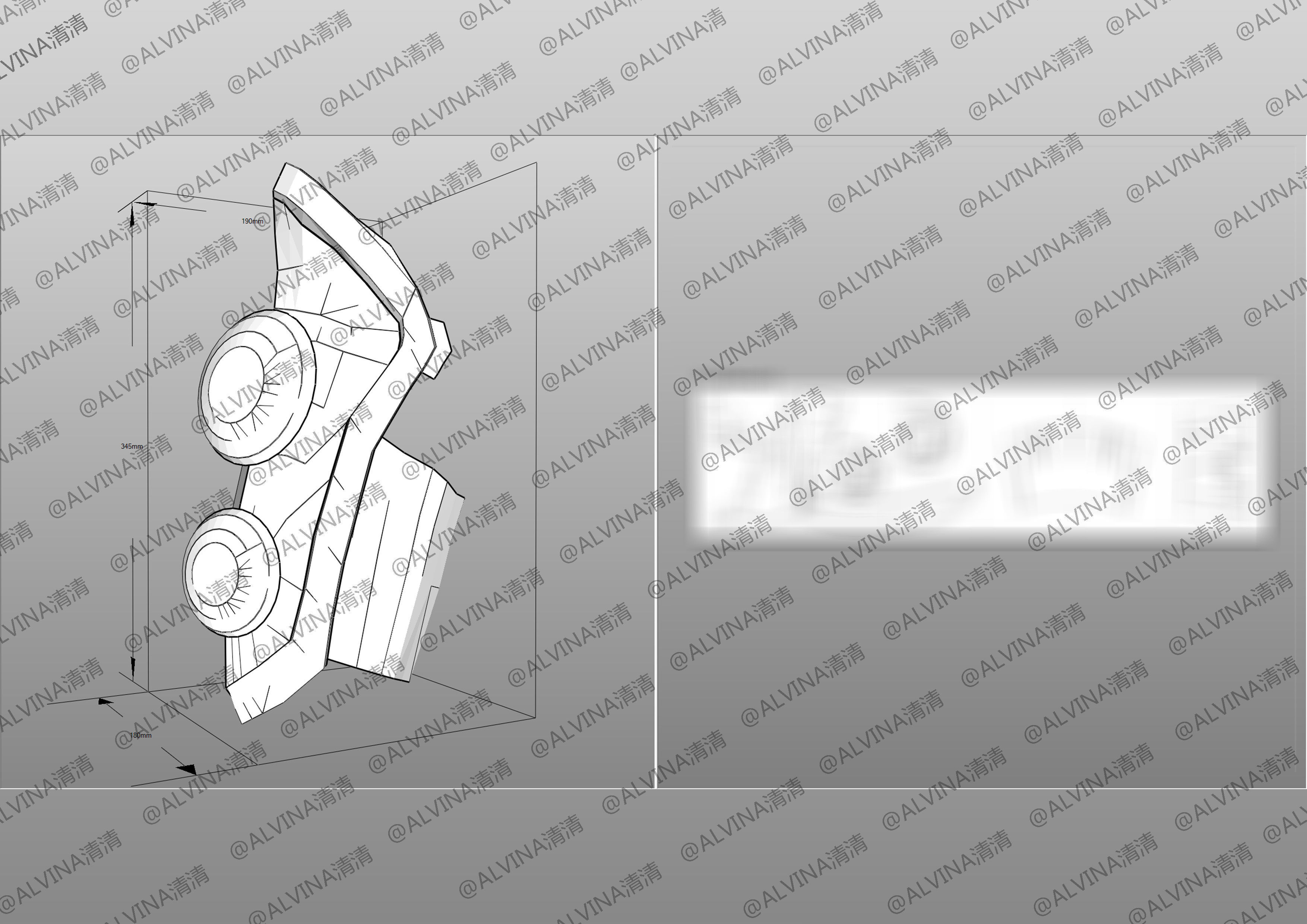 Kamen Rider Gotchard Armor - DIY Cosplay Pepakura Foam Template Low-poly 3D model_31