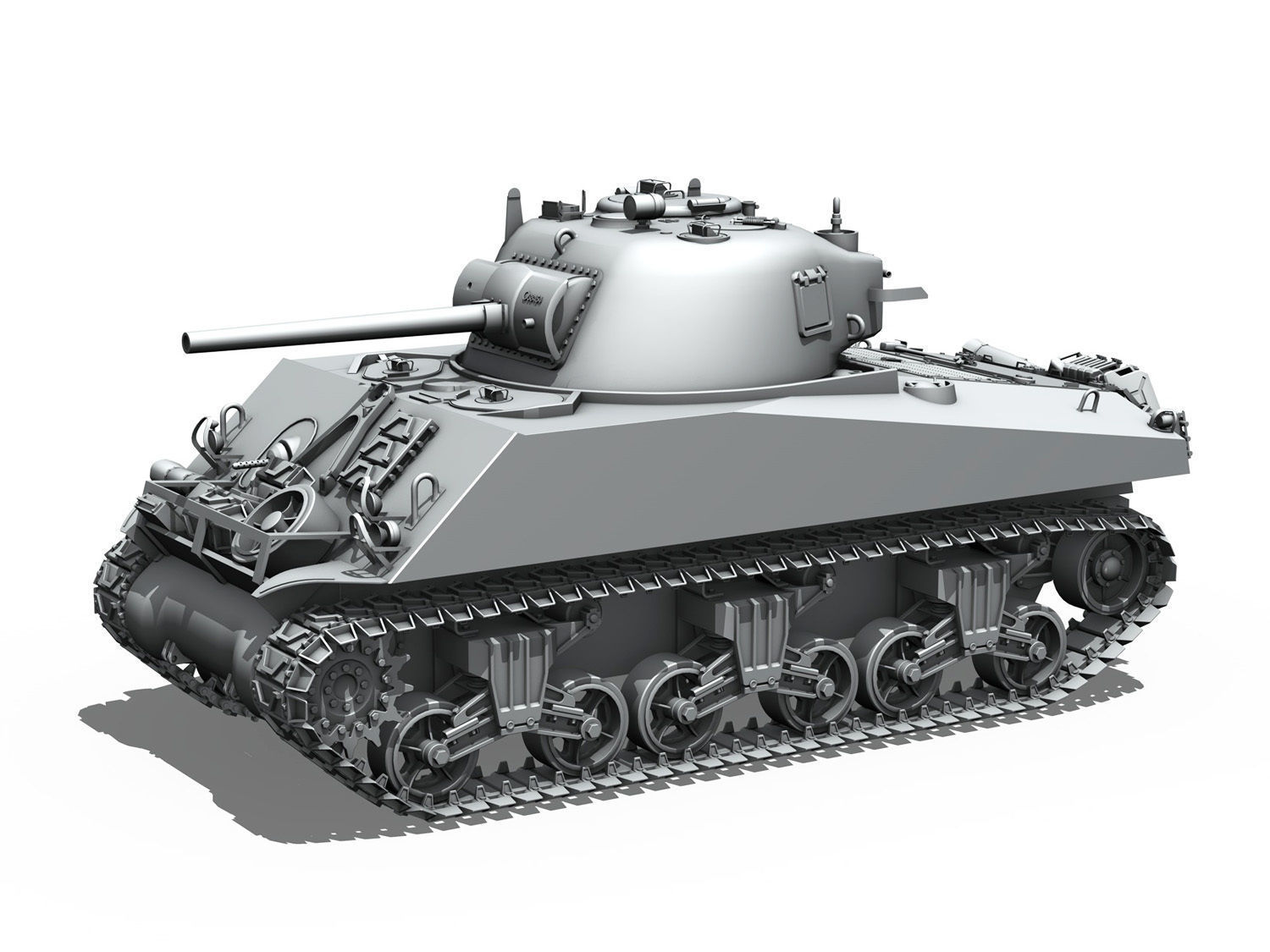 M4A3 Sherman - Collection 3D model_29