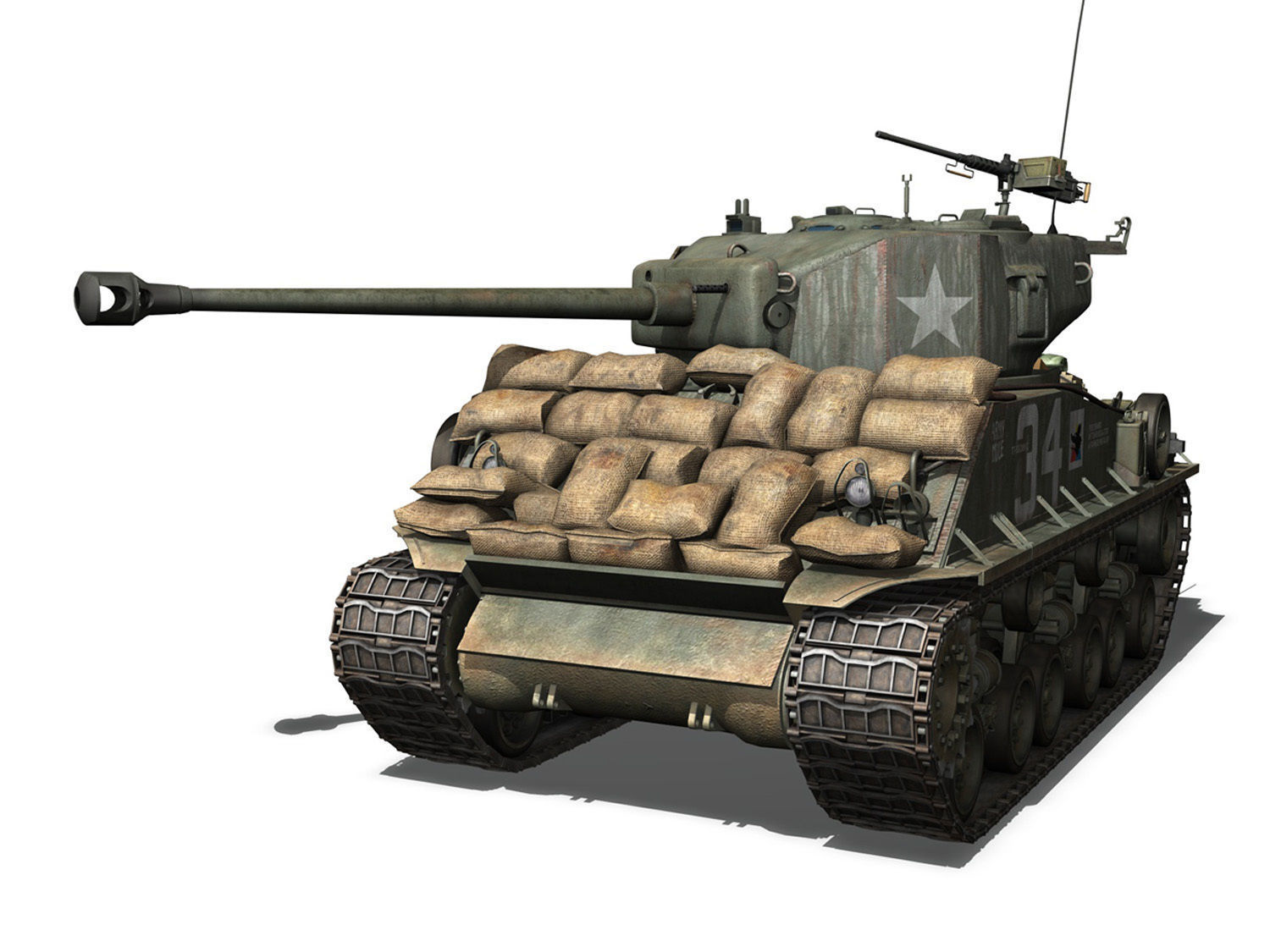 M4A3 Sherman - Collection 3D model_1