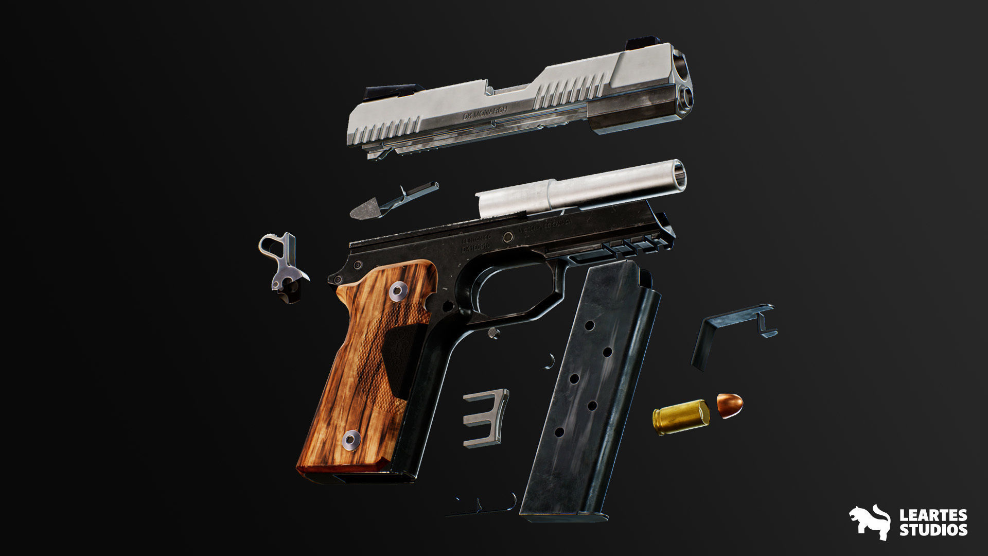 5 FPS 4K Custom Modern Handguns - VOL1 Low-poly 3D model_6
