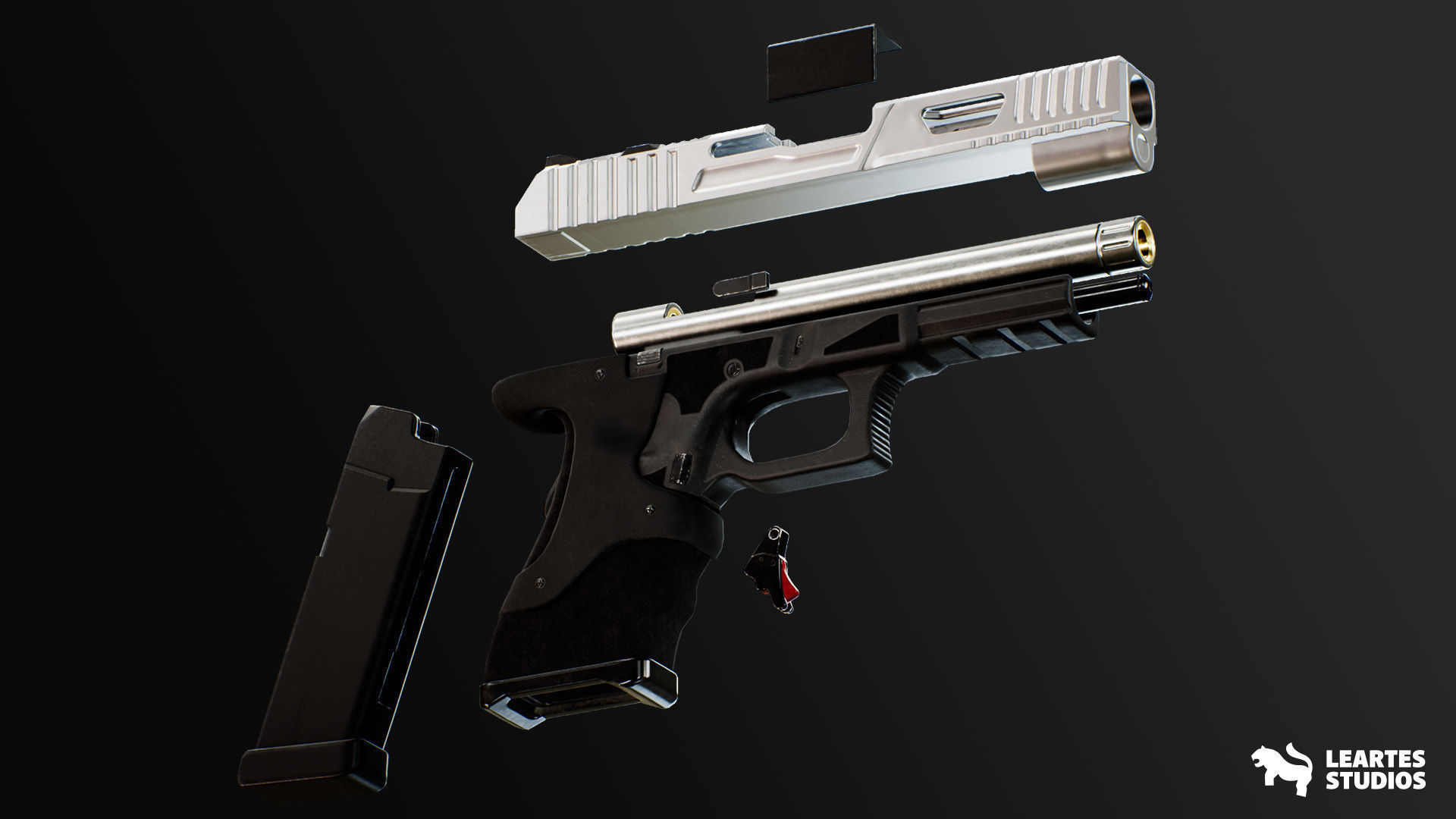 5 FPS 4K Custom Modern Handguns - VOL1 Low-poly 3D model_8