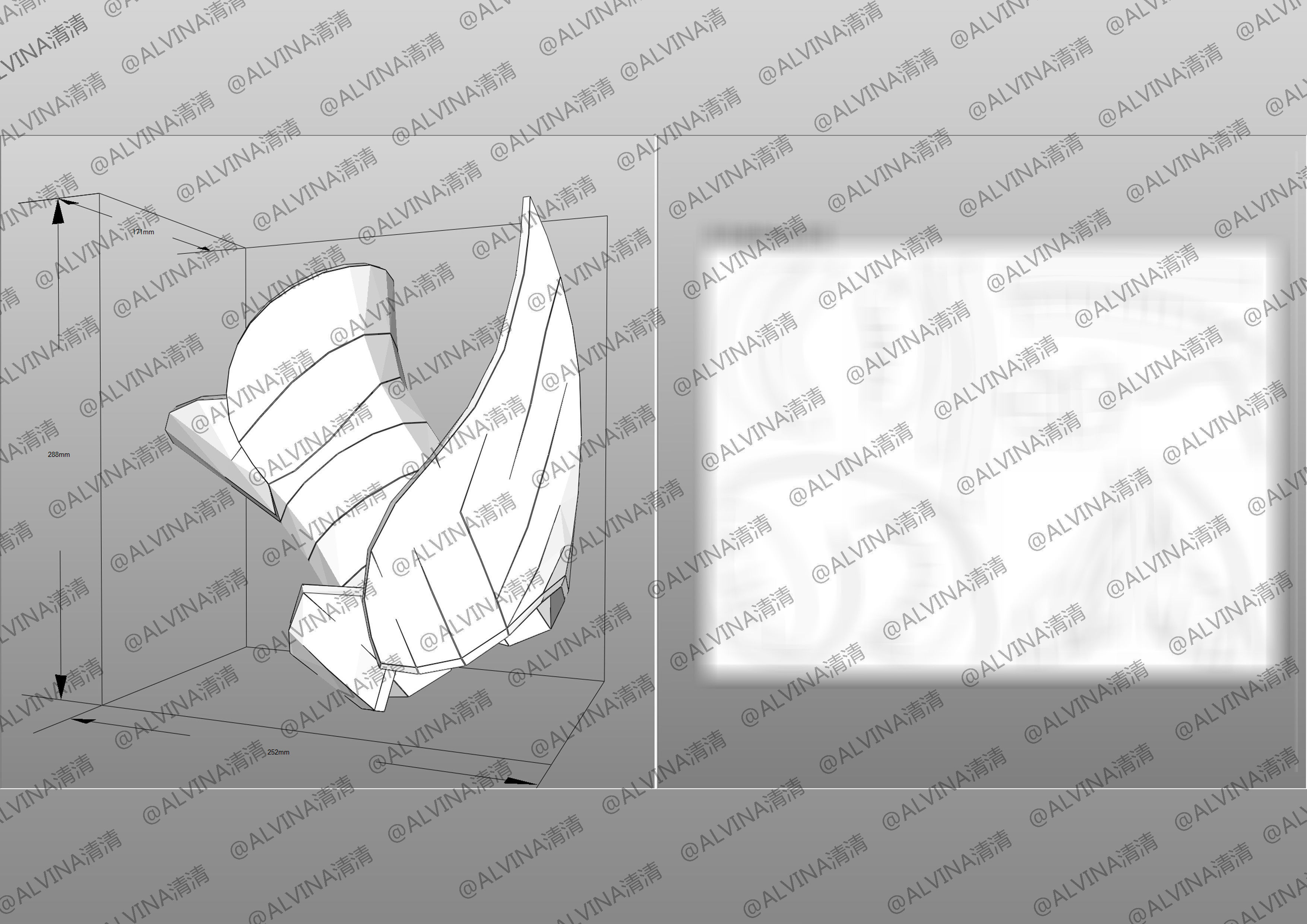 3D model Saint Seiya Oneiros Armor - DIY Cosplay Pepakura Foam Template ...