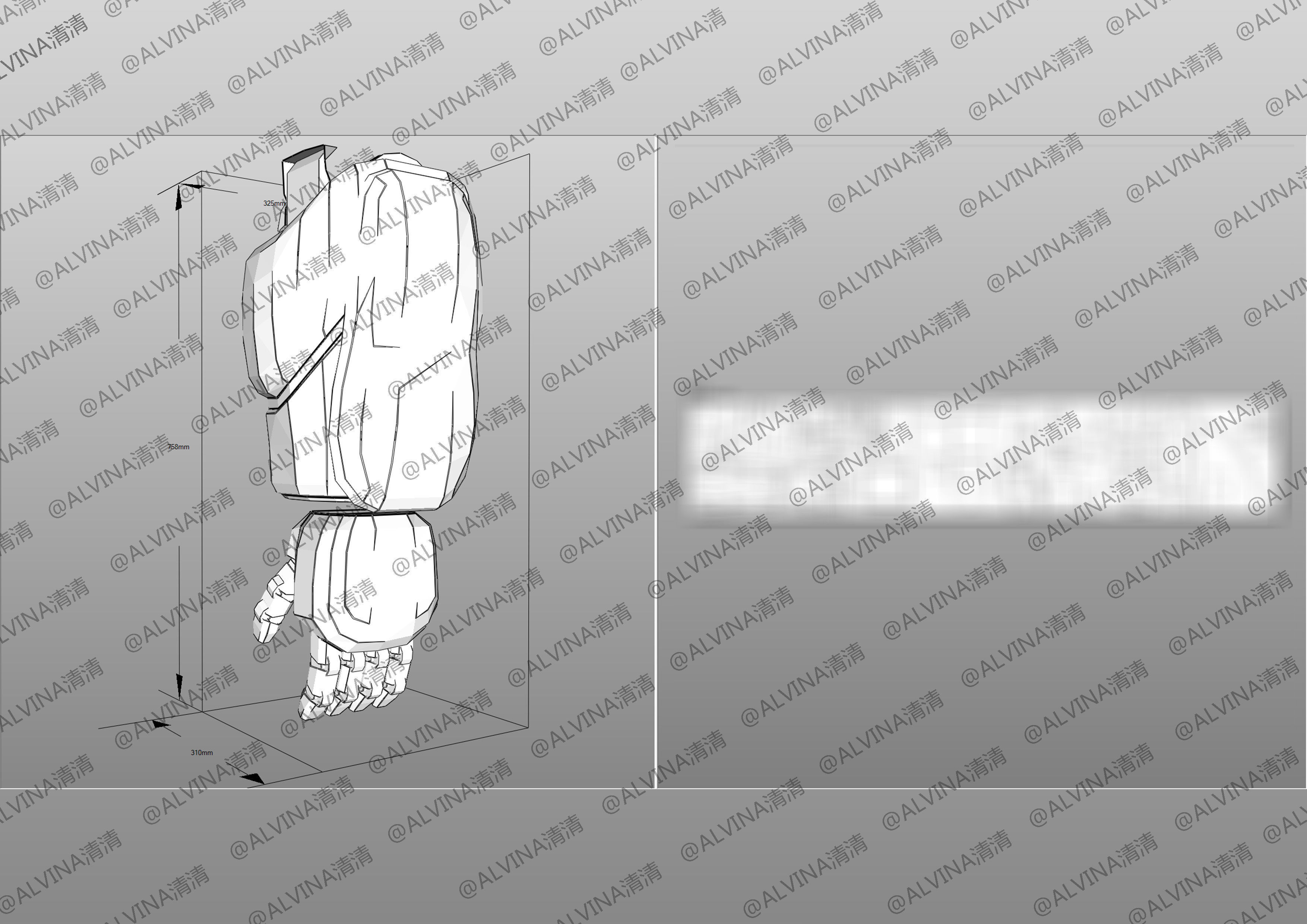 Transformers FTF Optimus Primal Armor - DIY Cosplay Pepakura Low-poly 3D model_24