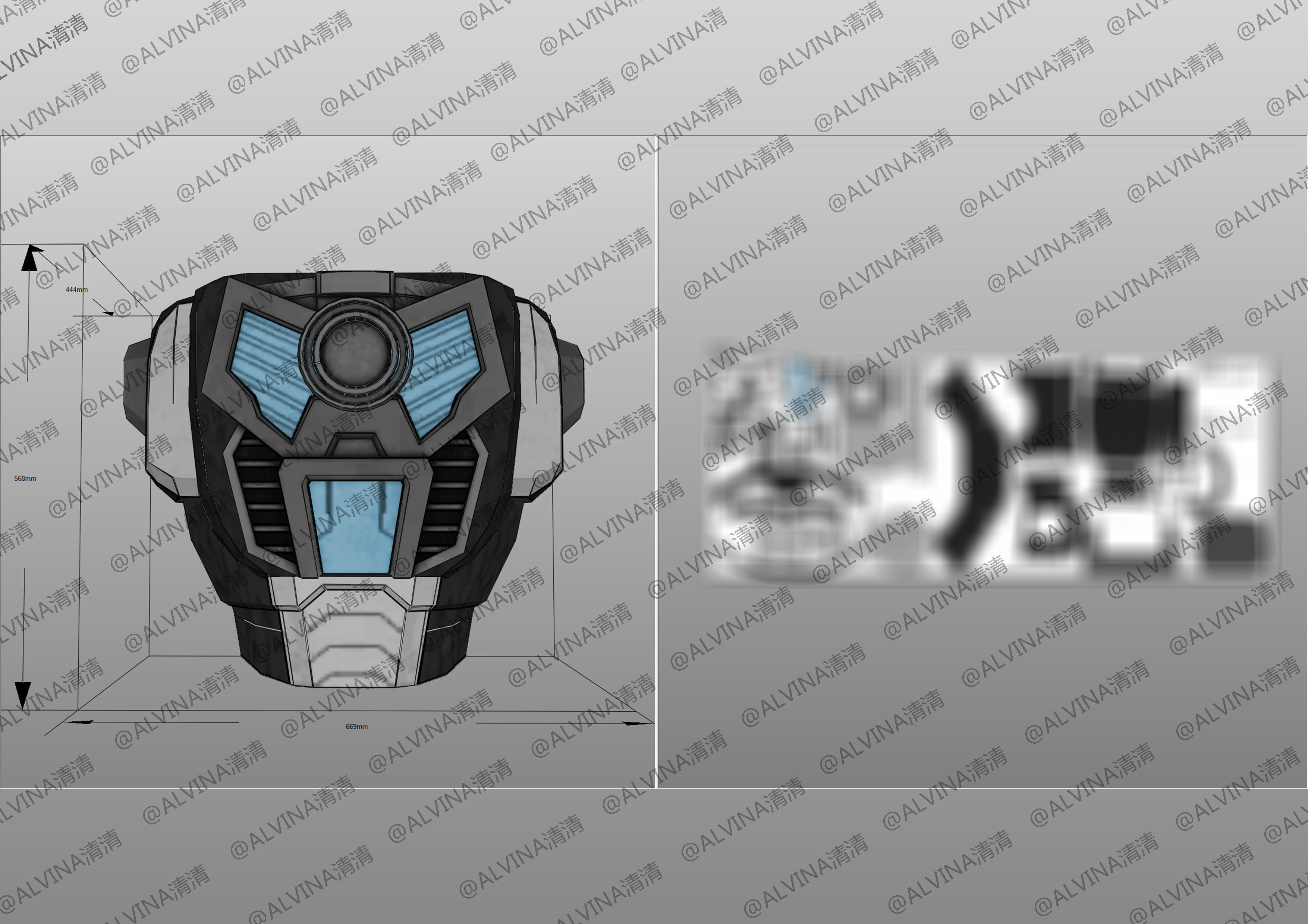 Transformers FTF Optimus Primal Armor - DIY Cosplay Pepakura Low-poly 3D model_13