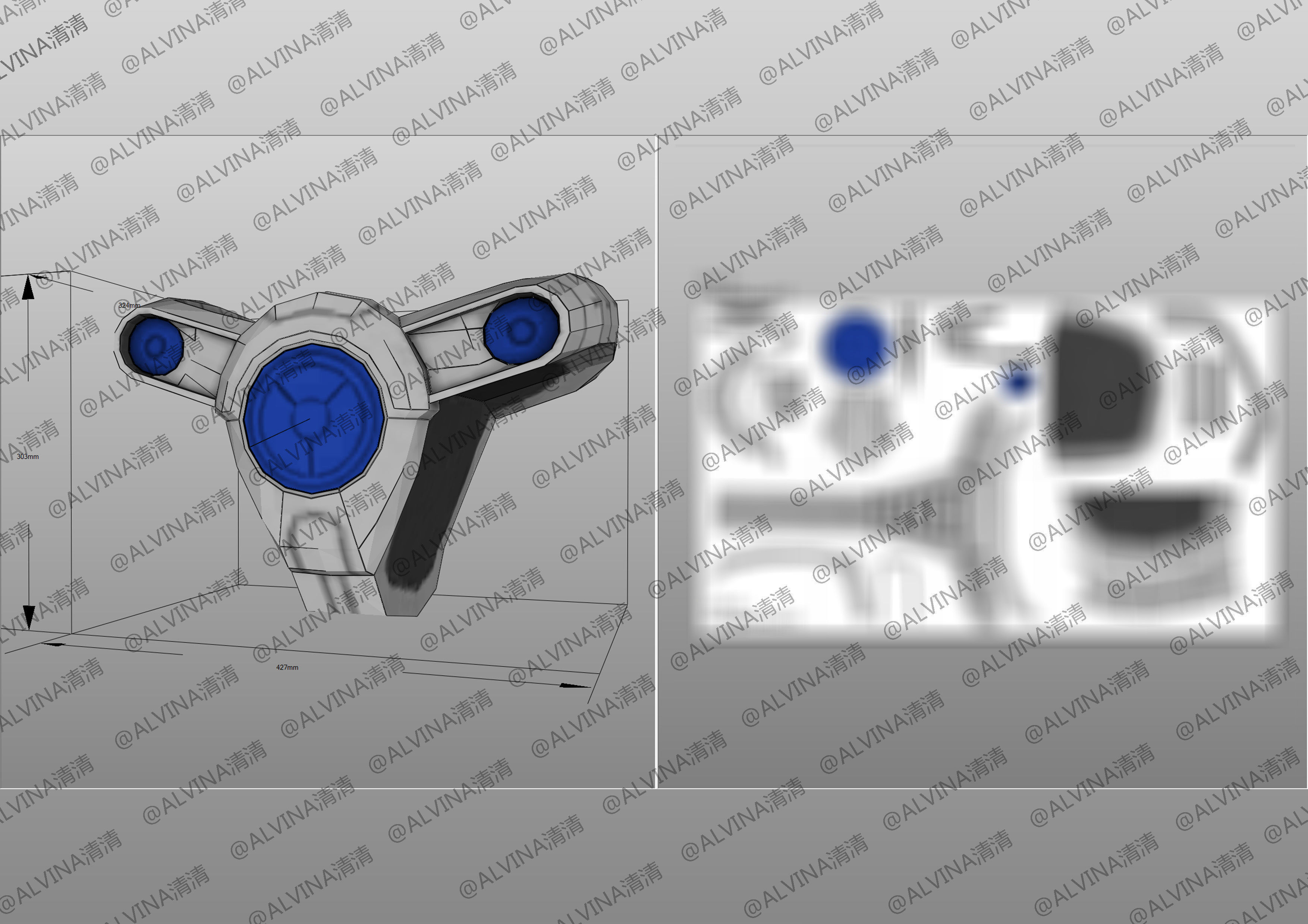 Transformers FTF Optimus Primal Armor - DIY Cosplay Pepakura Low-poly 3D model_17