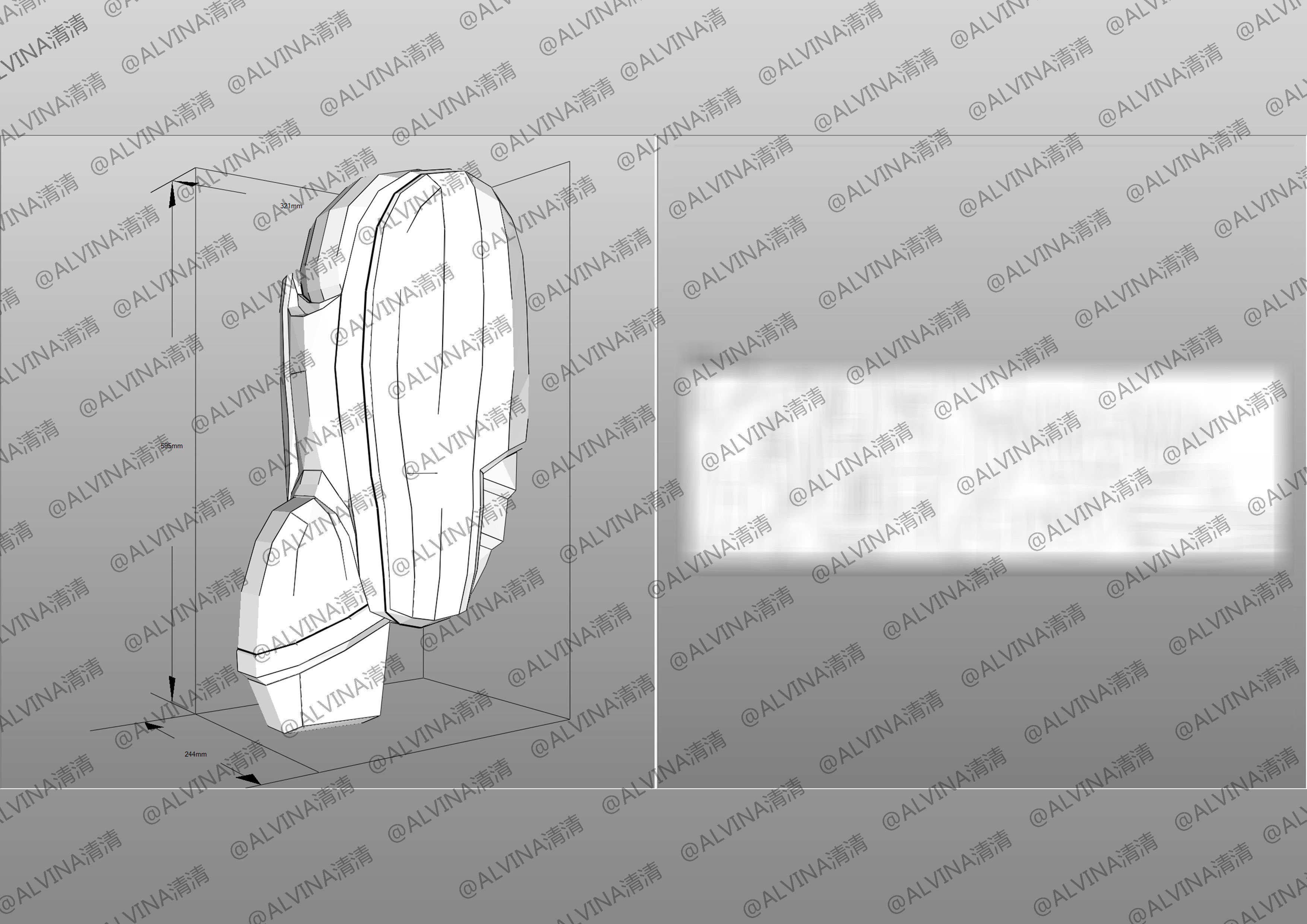 Transformers FTF Optimus Primal Armor - DIY Cosplay Pepakura Low-poly 3D model_26