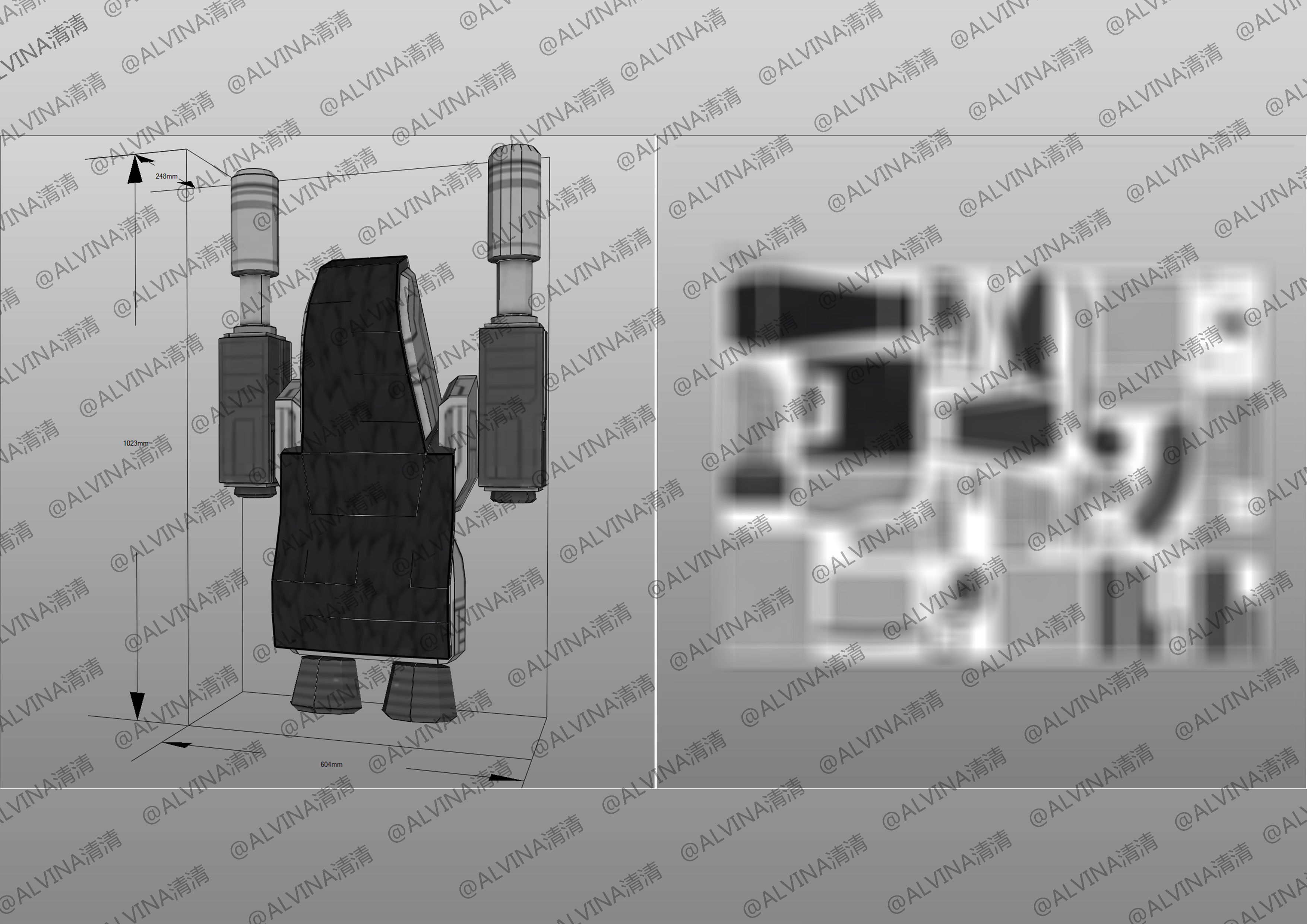 Transformers FTF Optimus Primal Armor - DIY Cosplay Pepakura Low-poly 3D model_15