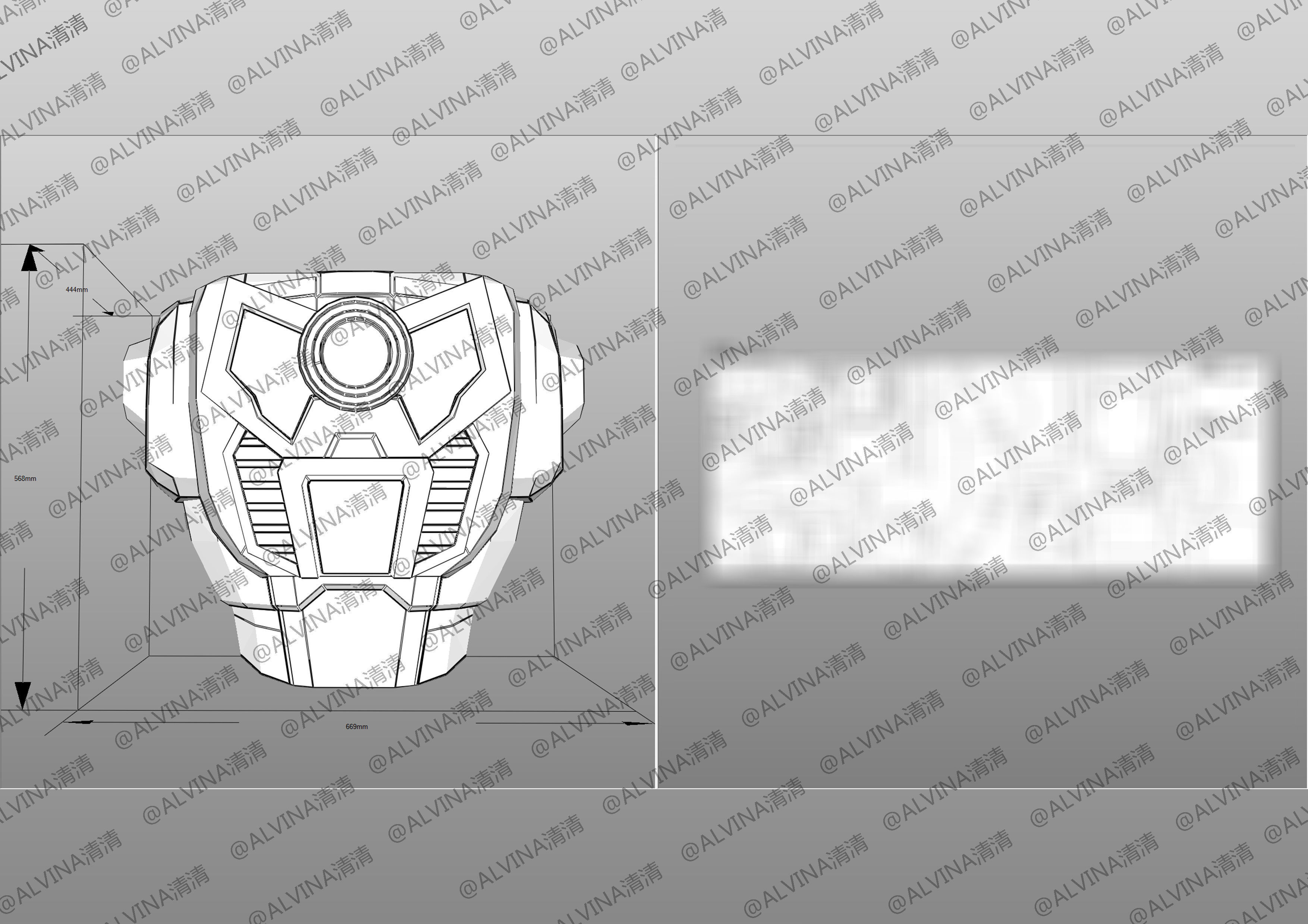 Transformers FTF Optimus Primal Armor - DIY Cosplay Pepakura Low-poly 3D model_14